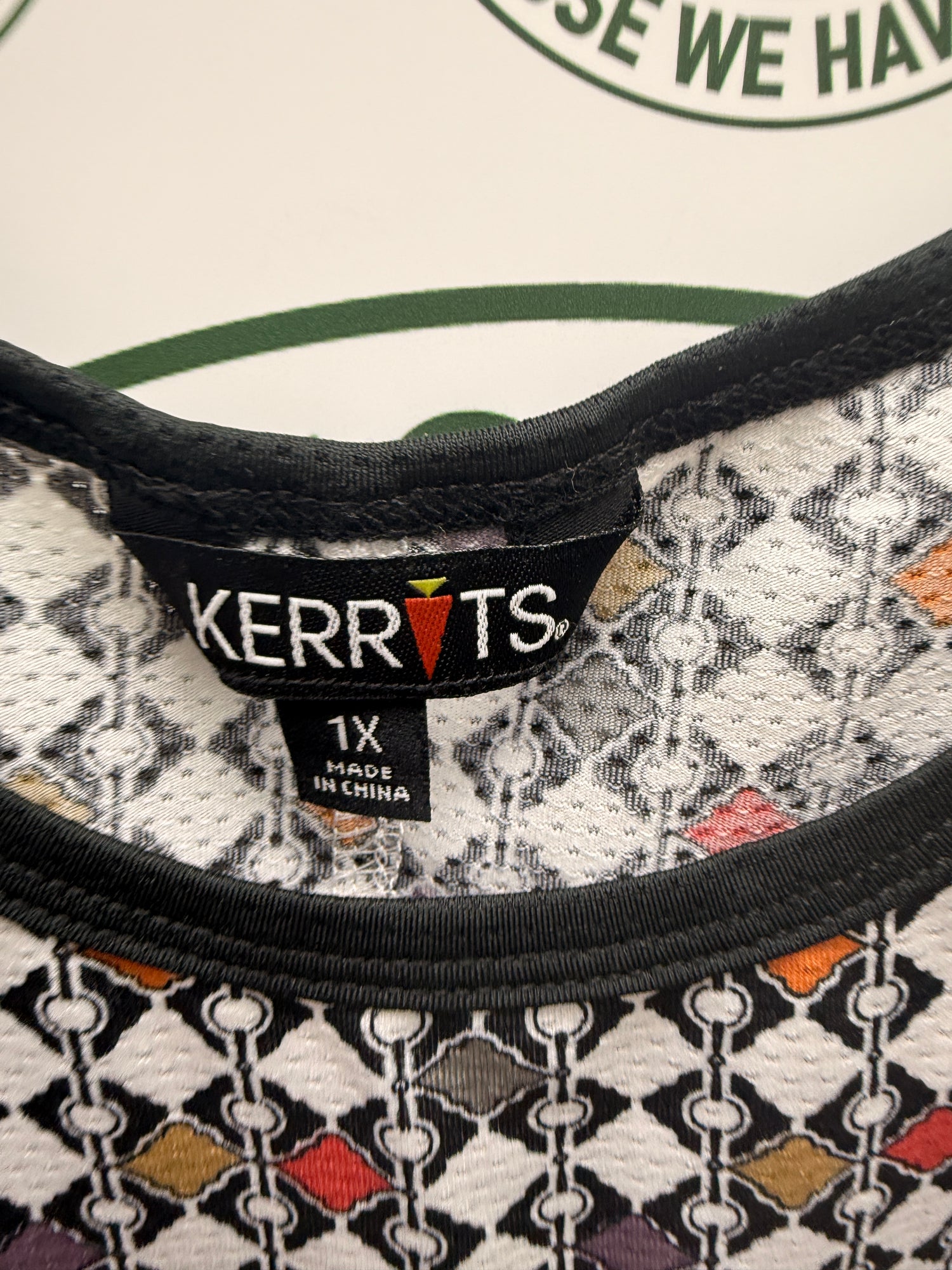 1X Women's Kerrits Sleeveless Shirt Diamonds
