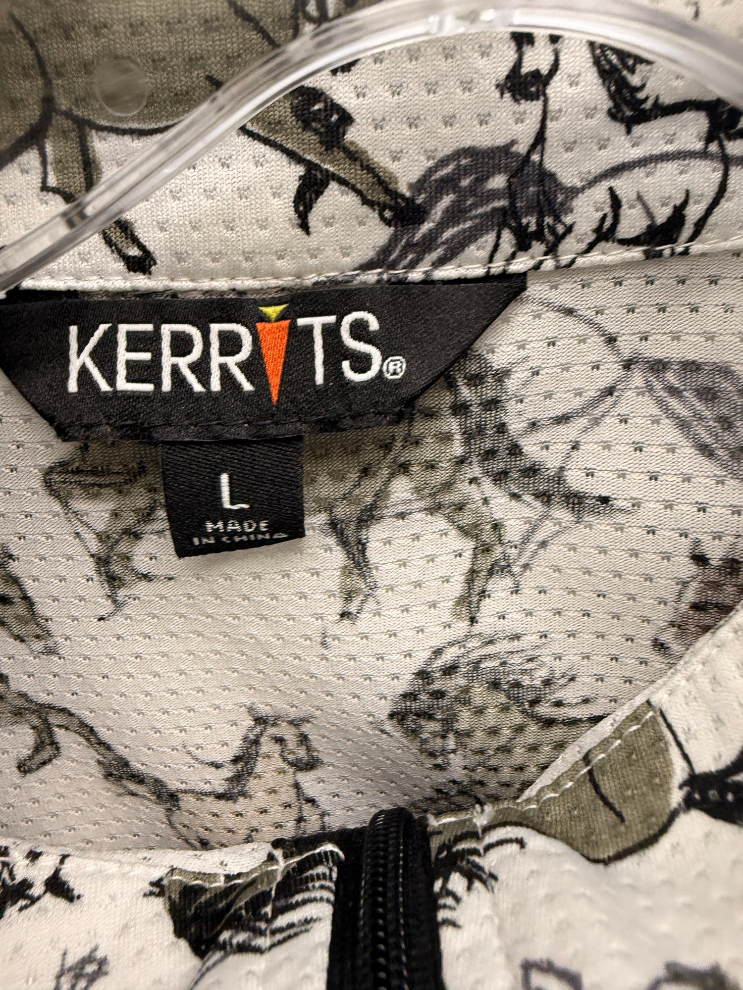 L Women's Kerrits White with horse print