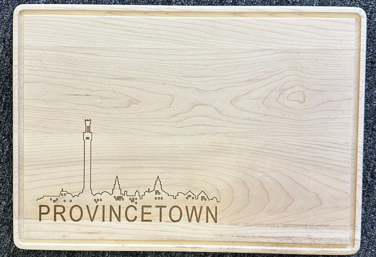 Provincetown Skyline Bamboo Charcuterie & Maple Cutting Boards