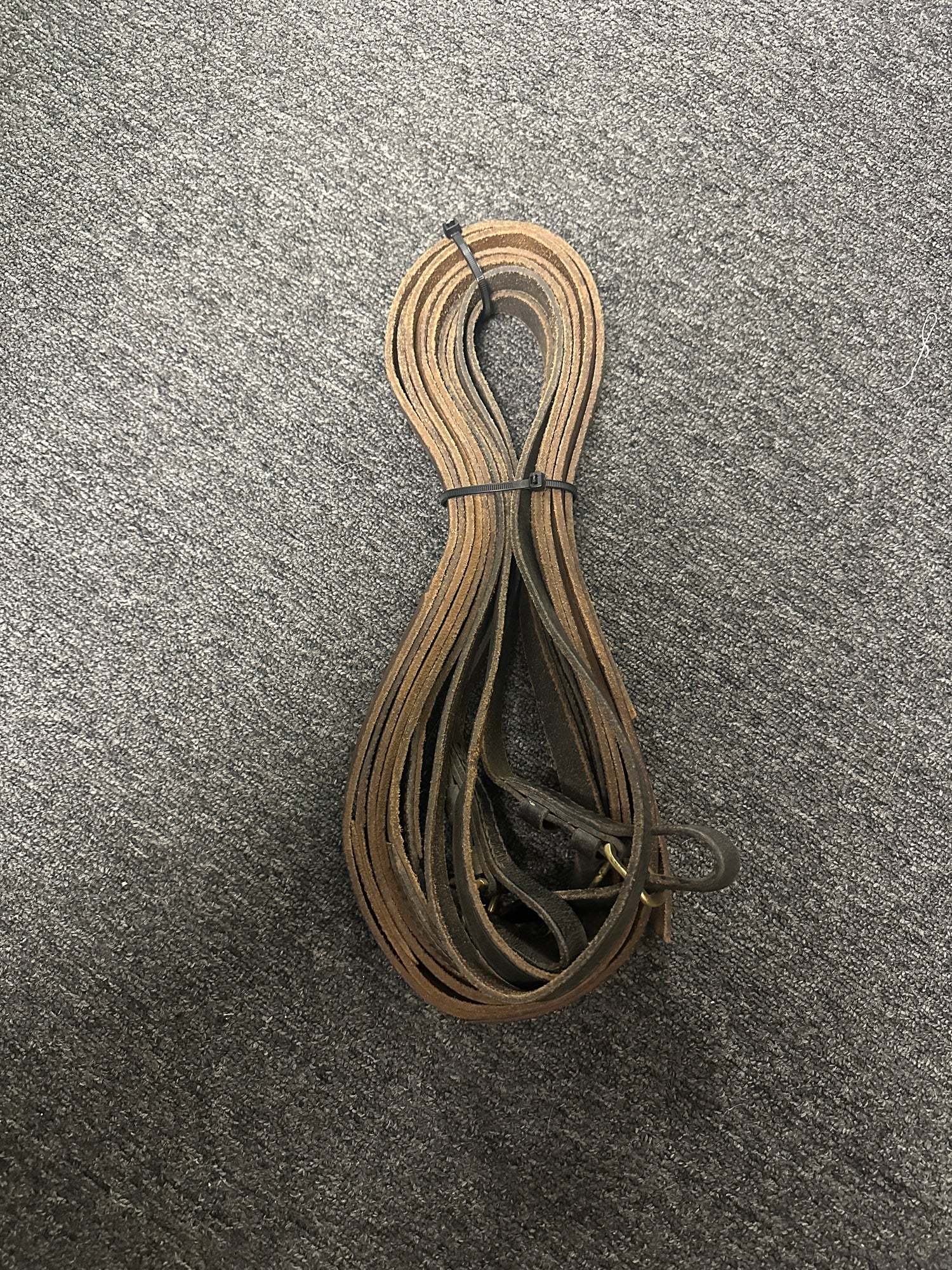 13ft Driving / Long lines brown leather