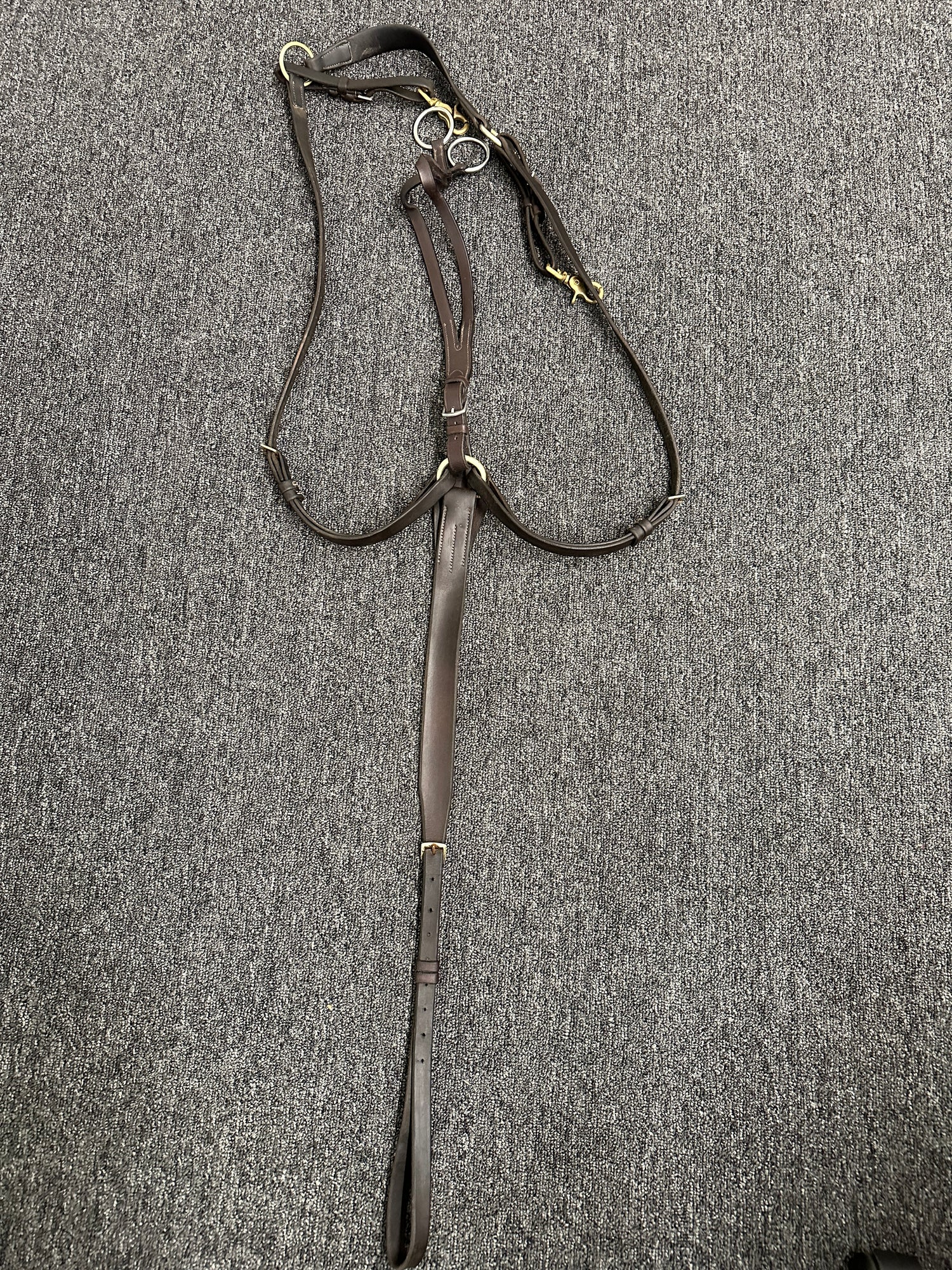 Breast Plate - English style Horse Size with Running Martingale attachment