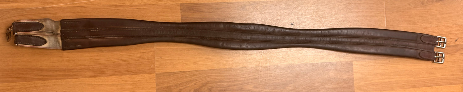 52" English leather girth