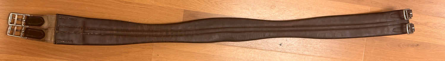 52" English leather girth