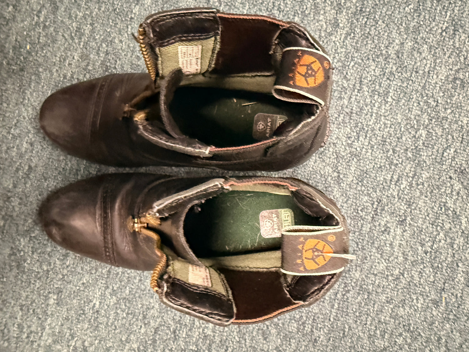 3 Youth Ariat Paddock Boots Black style 4LR