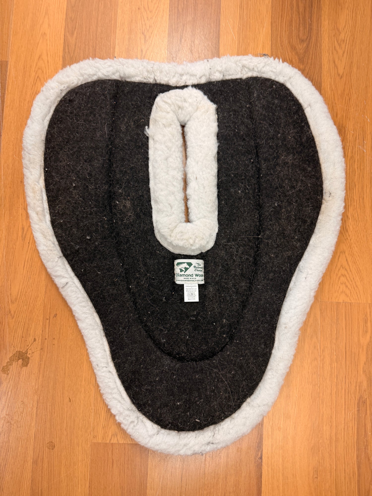 Sure Seat Half Pad Diamond Wool wither relief pad