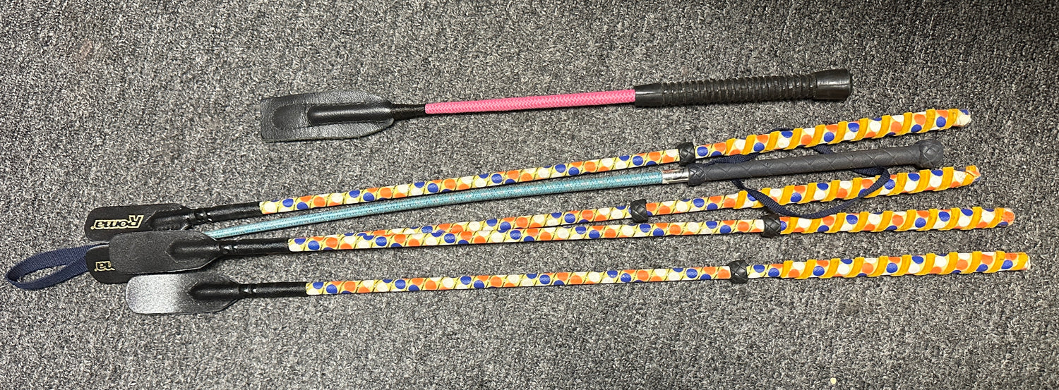 Assorted Riding Bats and crops