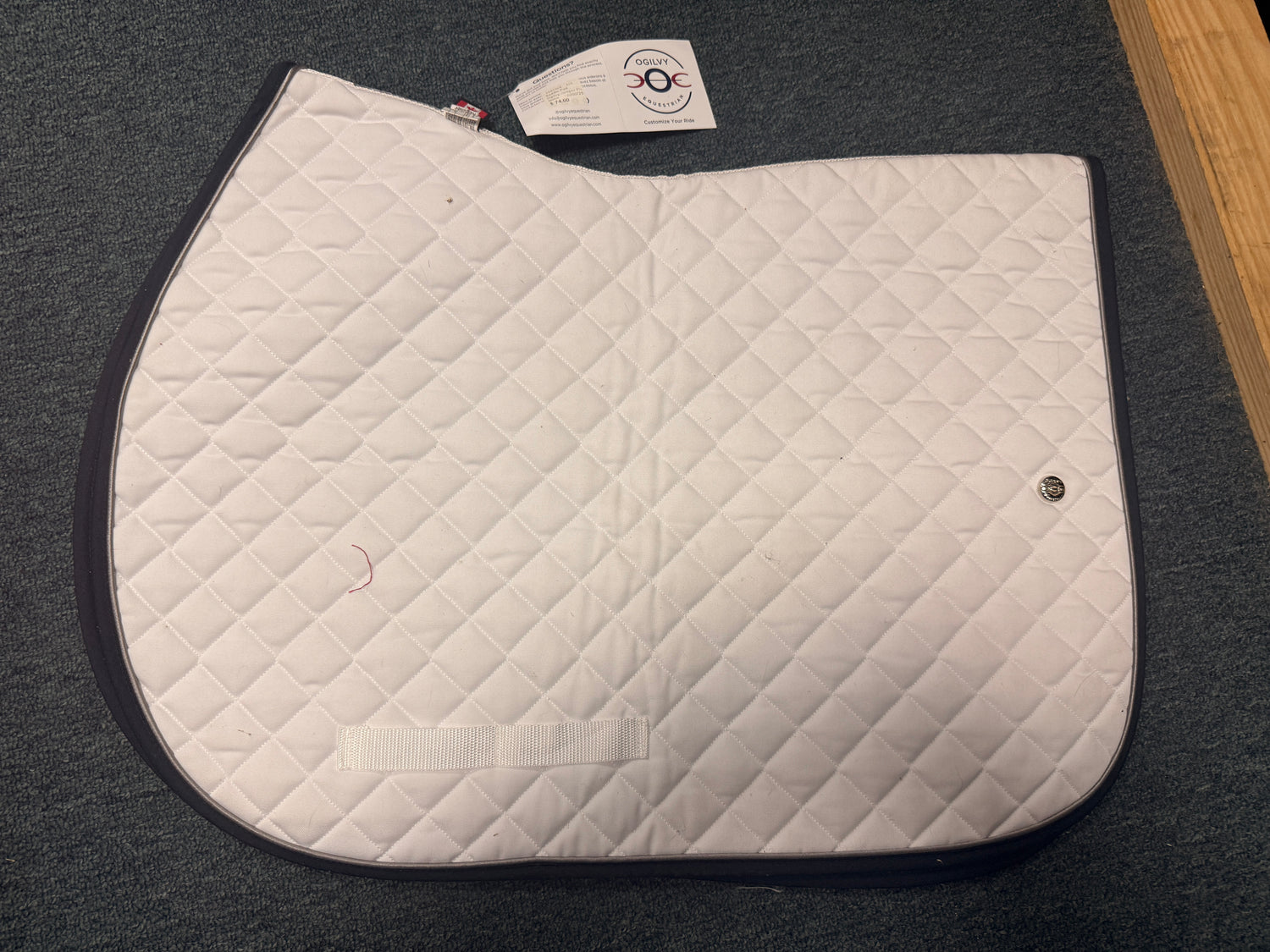 White Square Saddle pad by Ogilvy