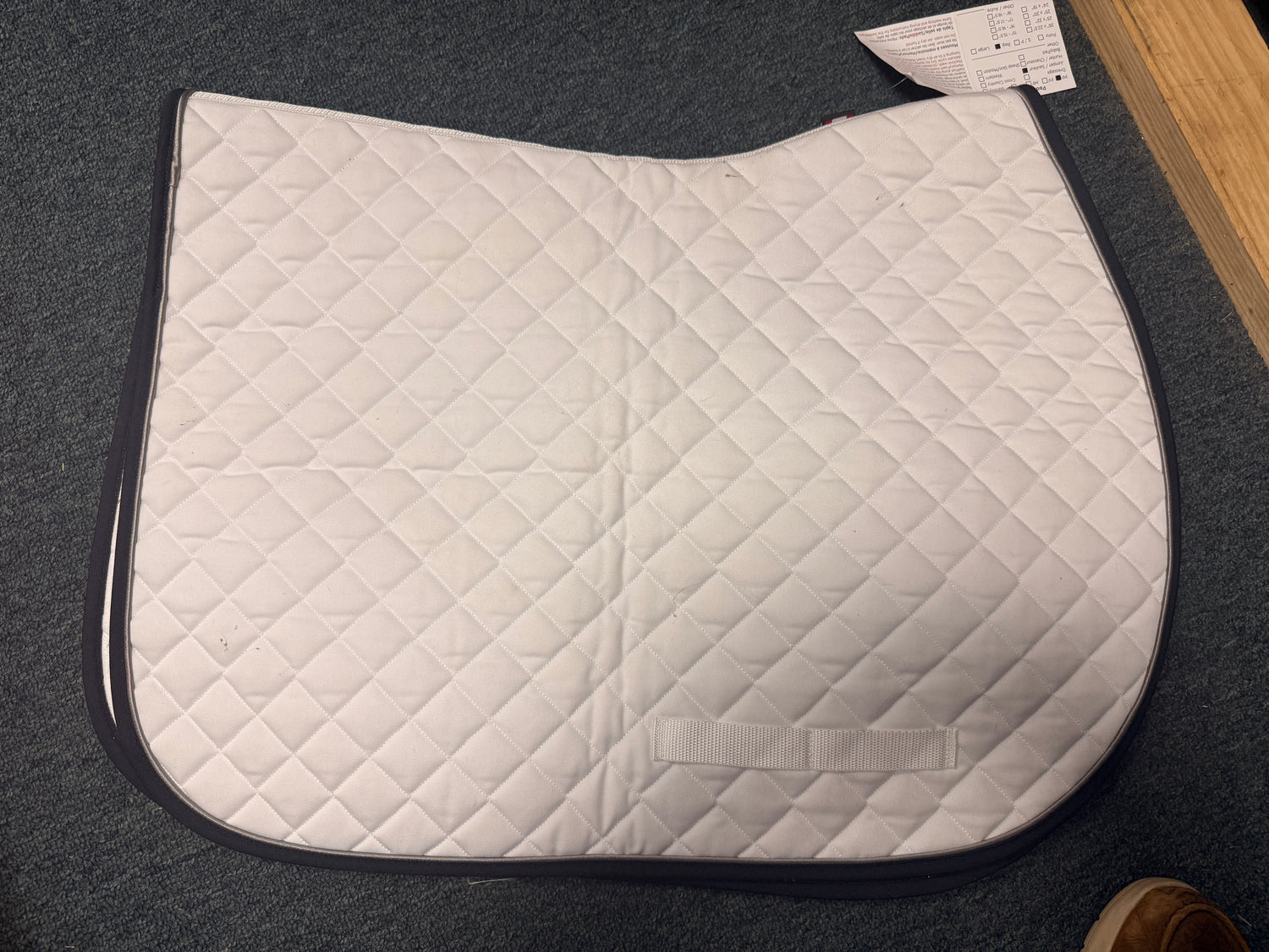 White Square Saddle pad by Ogilvy