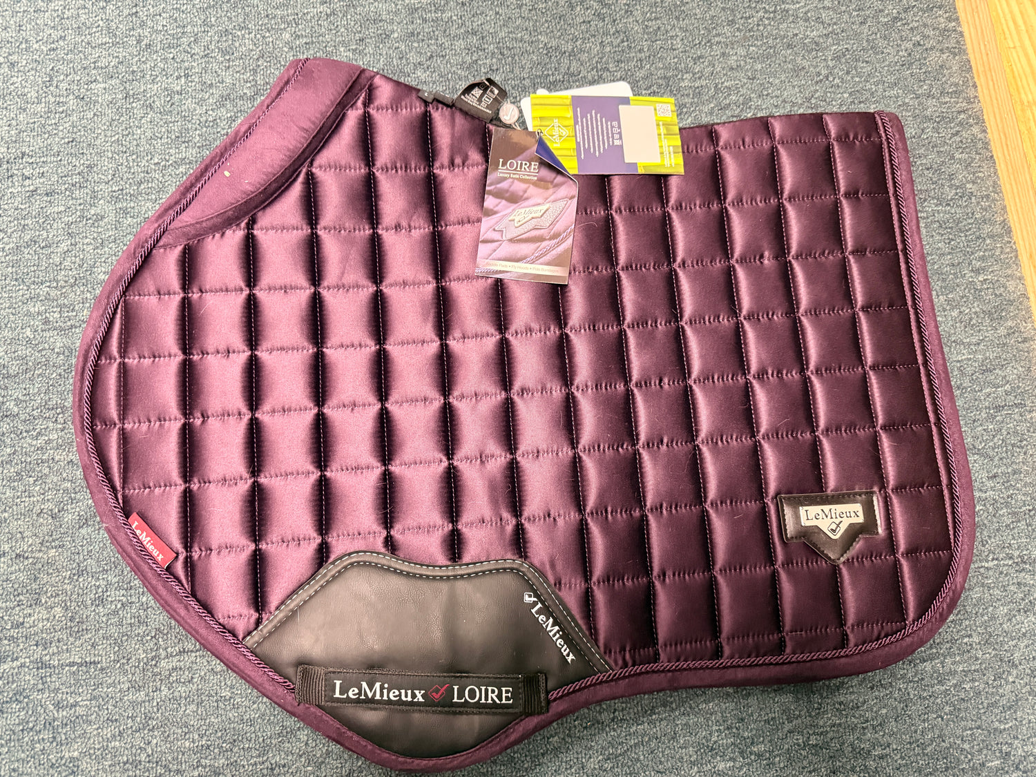 LeMieux Loire Satine Memory CC Square Fig Saddle pad
