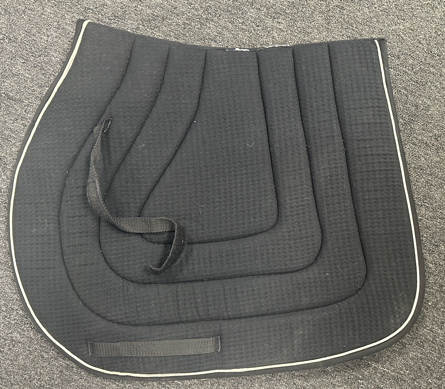 PRI Quilted saddle pad black Thick