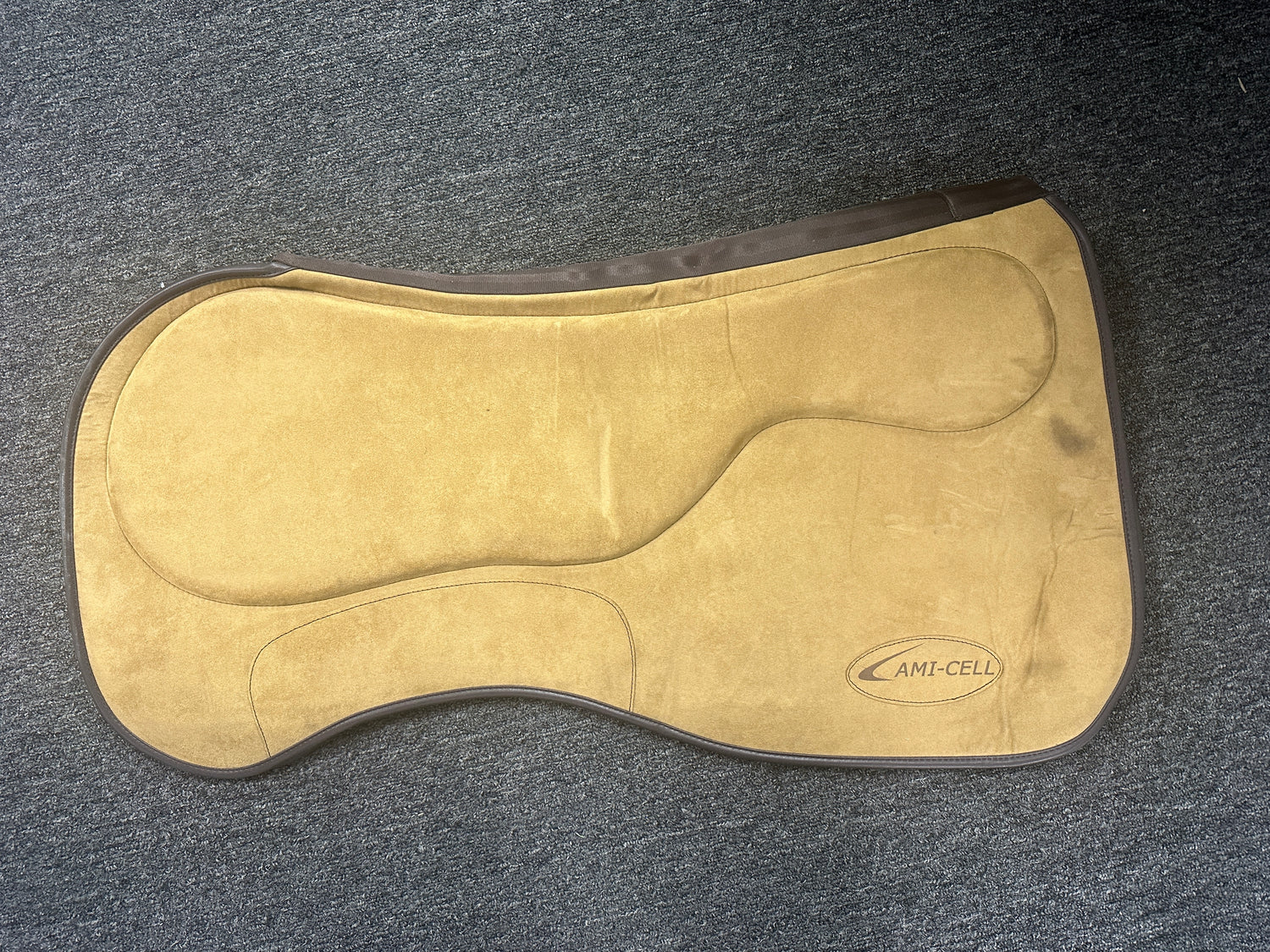 Ami-cell western saddle gel pad tan