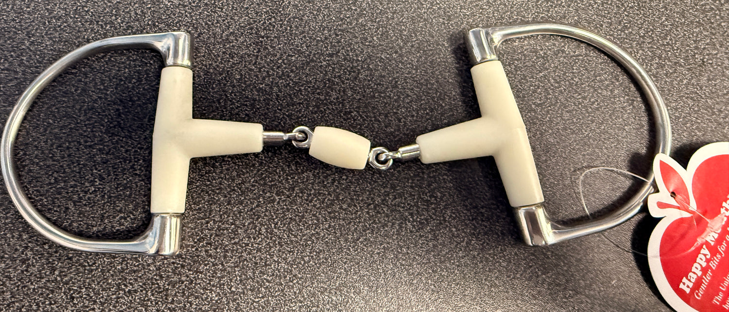 5" Bit D Ring Happy Mouth Double Jointed