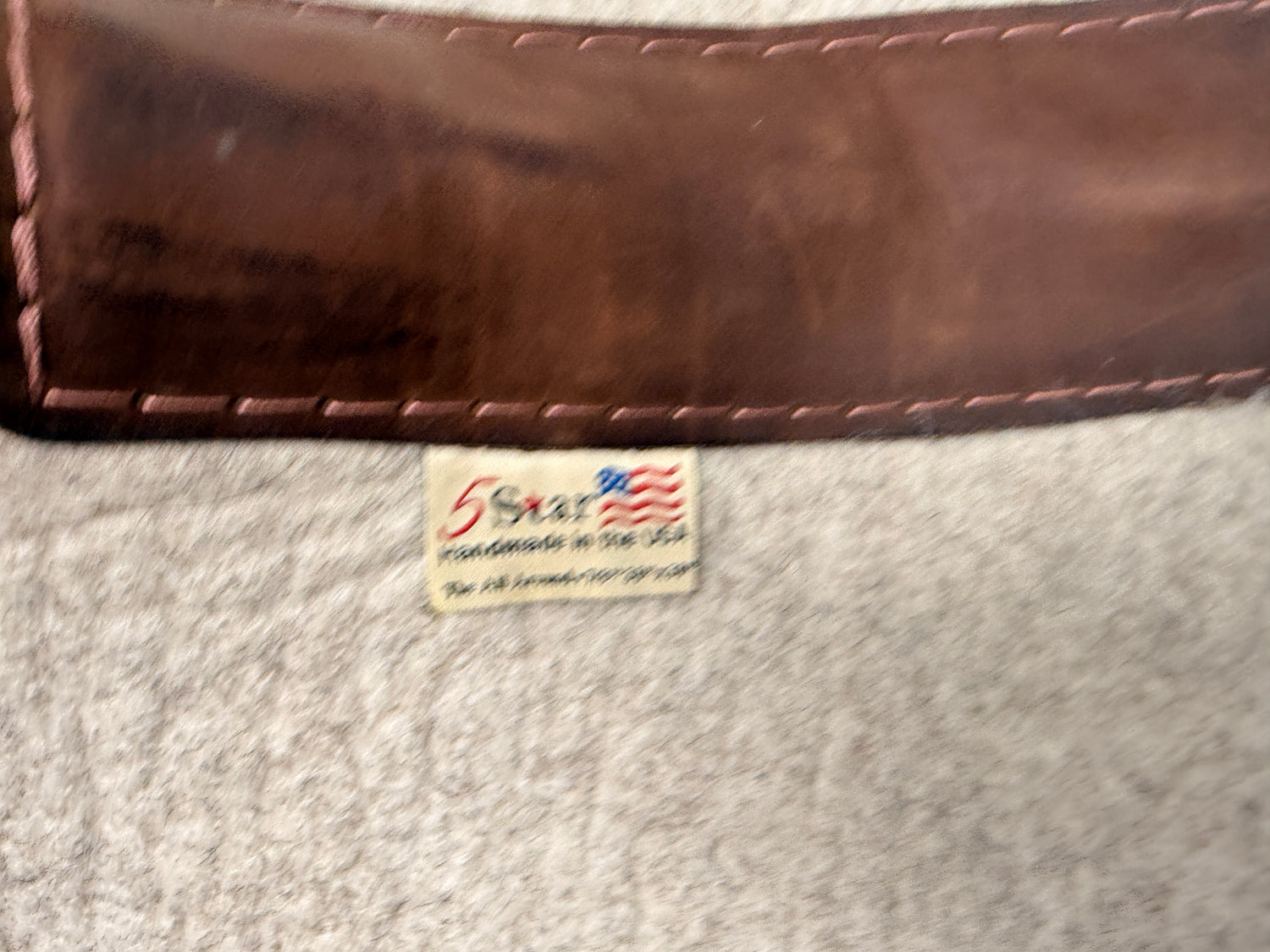 5 Star Equine Western Saddle pad felt and leather