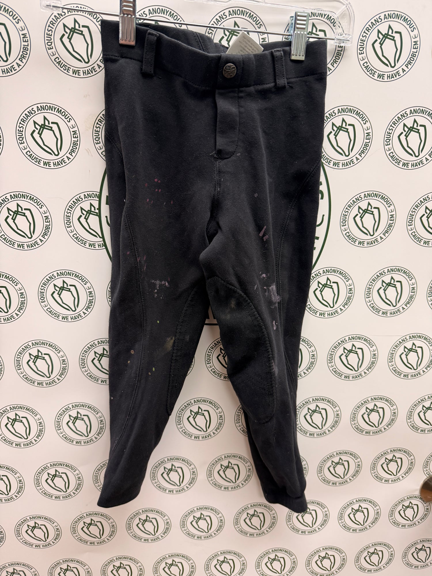 8 youth Elation Child pull on Breech with paint stains