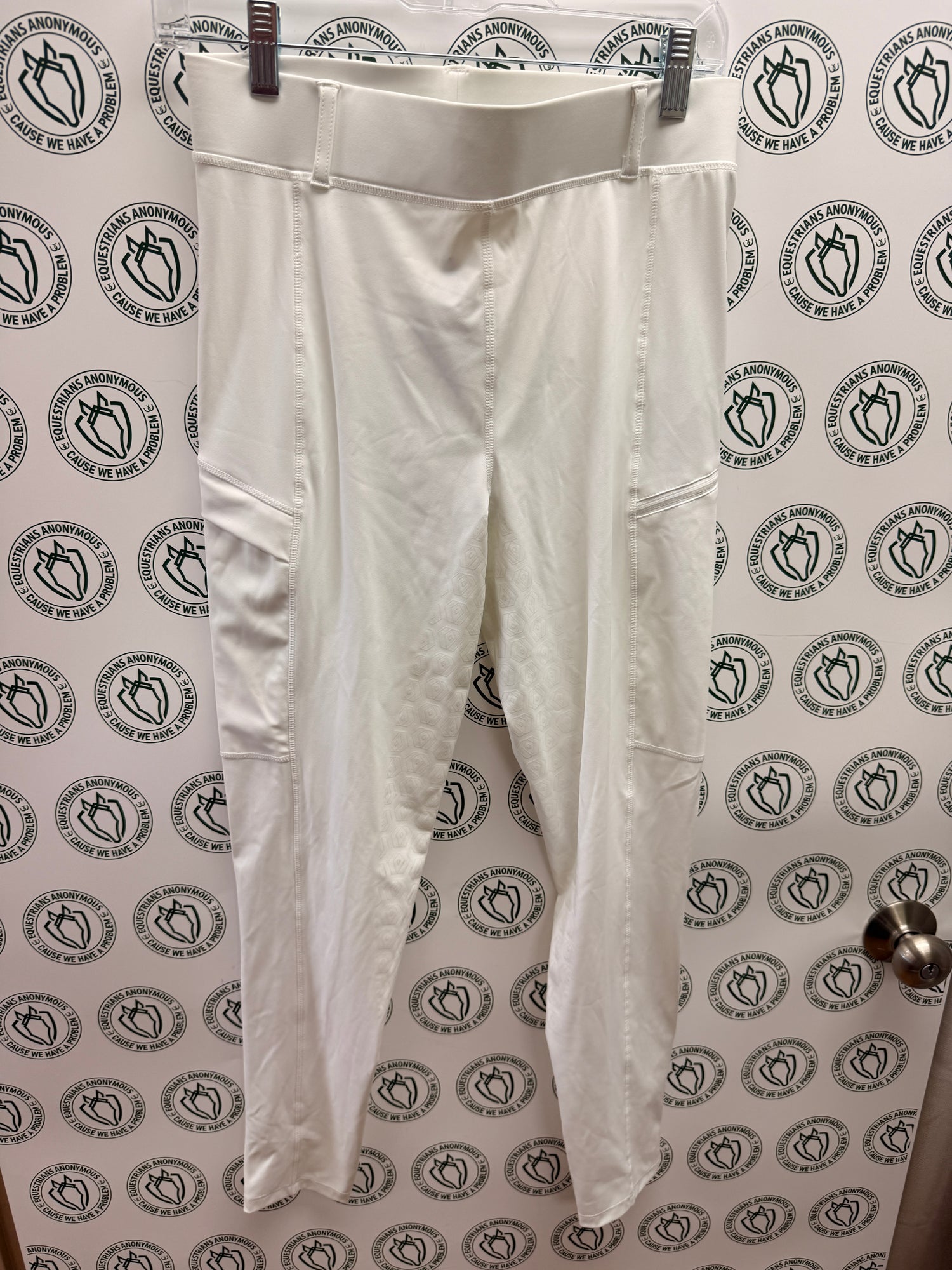 M Women's White Silicone full seat Pull on Breech by FitsT4
