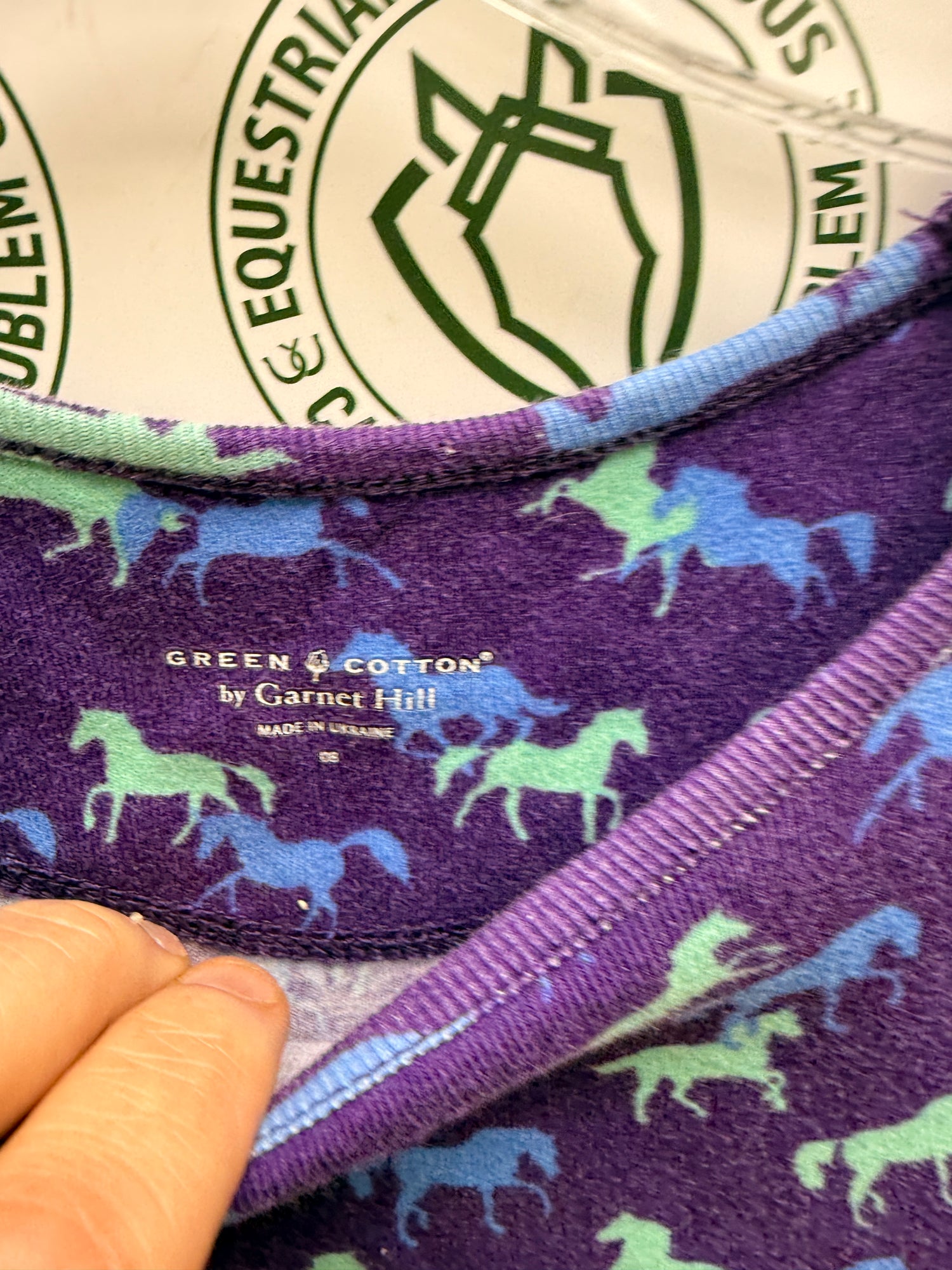 8 Youth Child Purple Horse Dress
