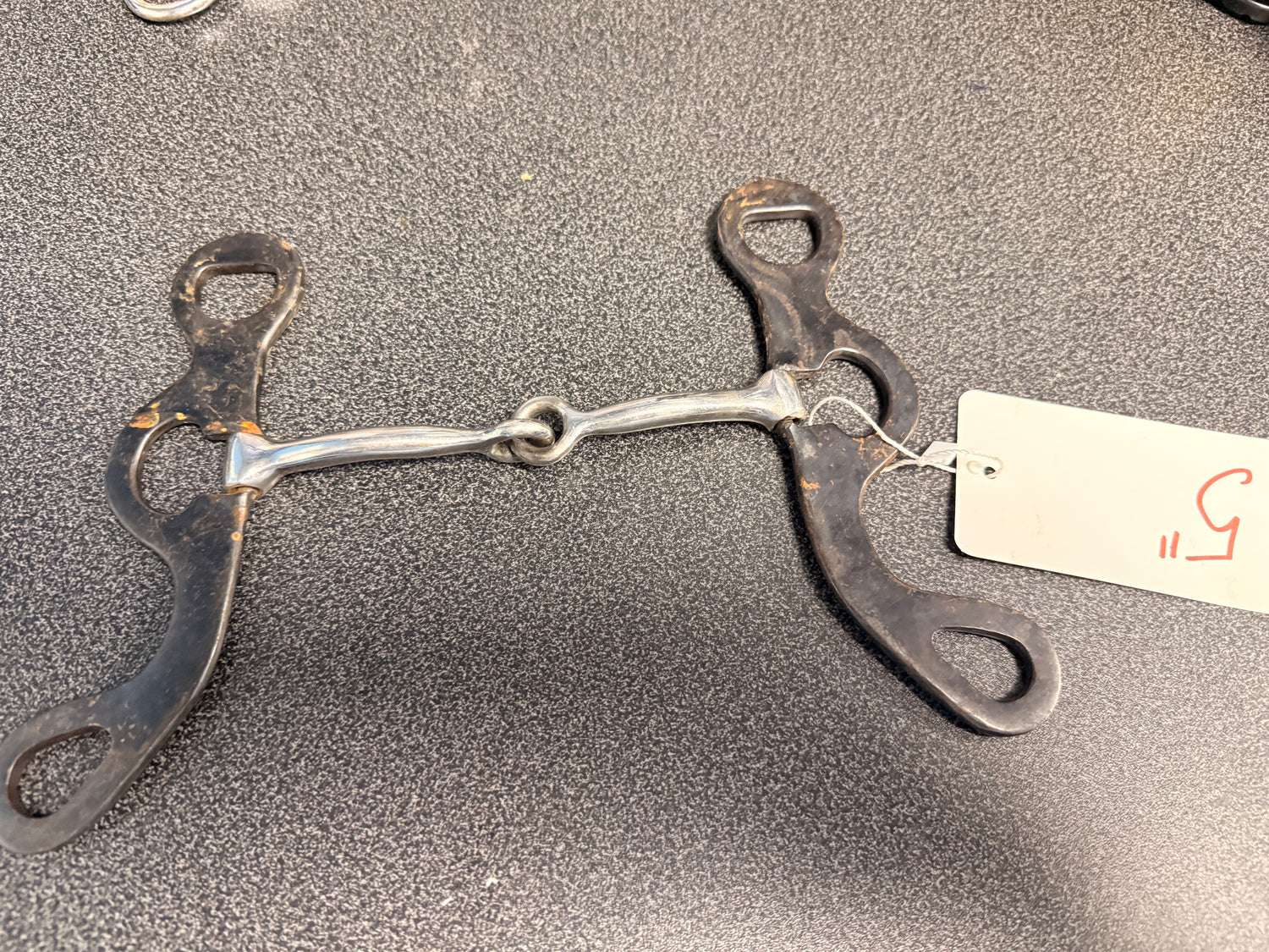 5" Western Bit snaffle with shank