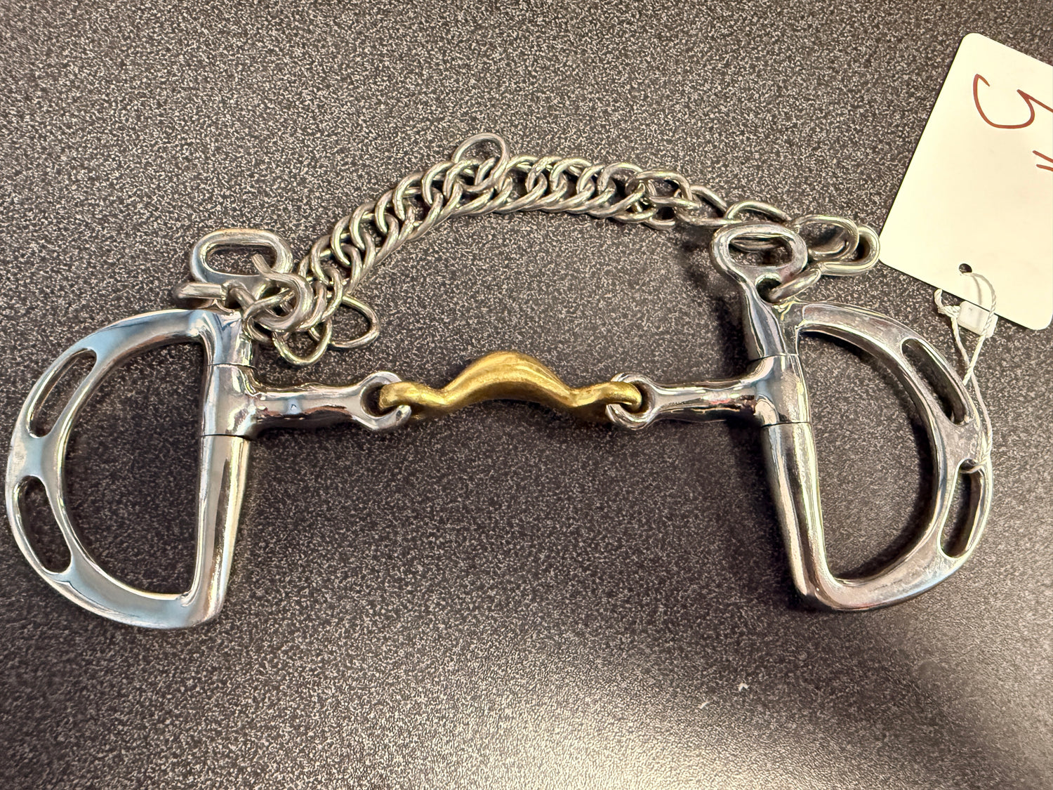 5" Bit double jointed half moon kimberwick