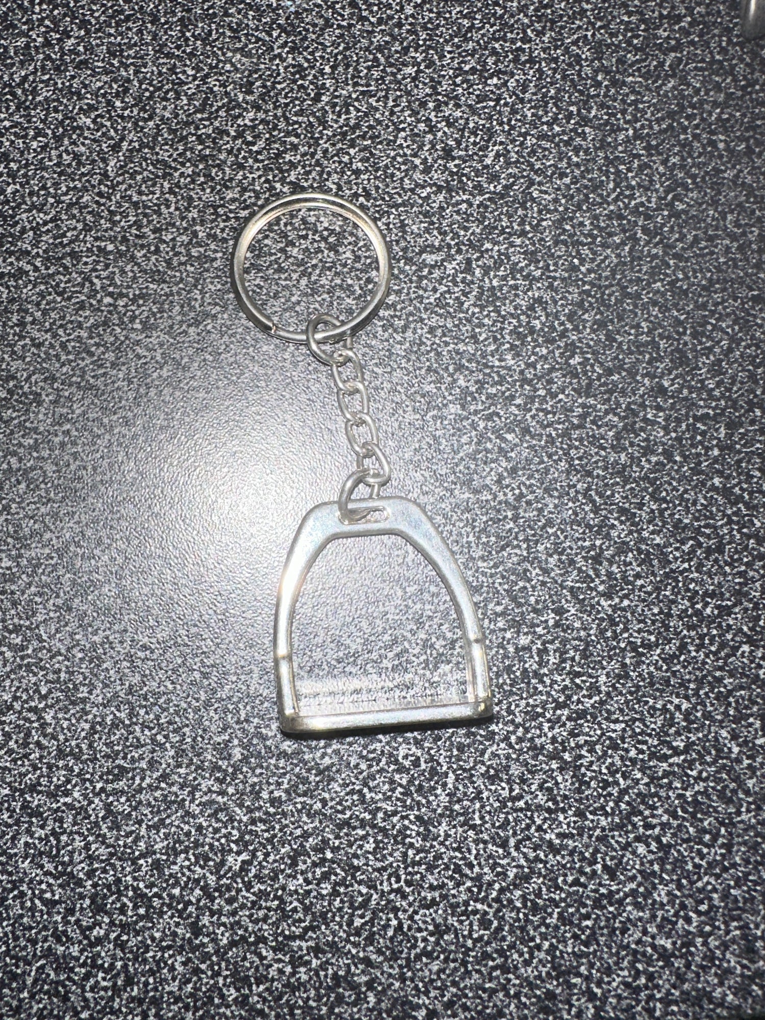 Keychain - English Stirrup - Silver