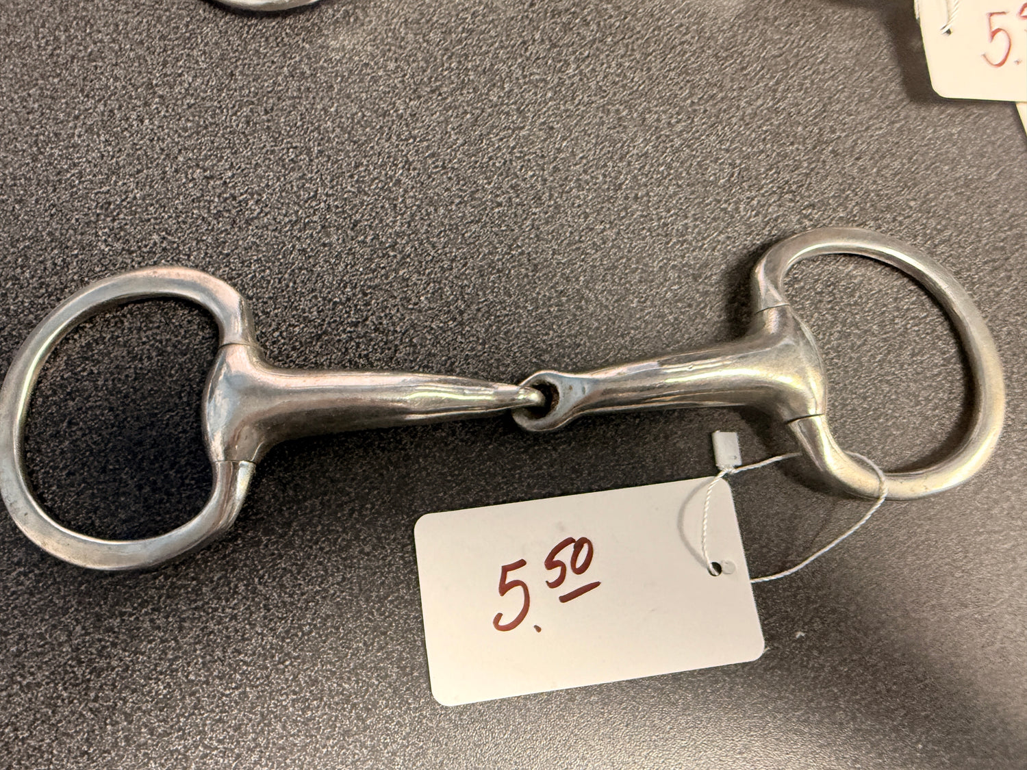 5.5" bit Eggbutt snaffle