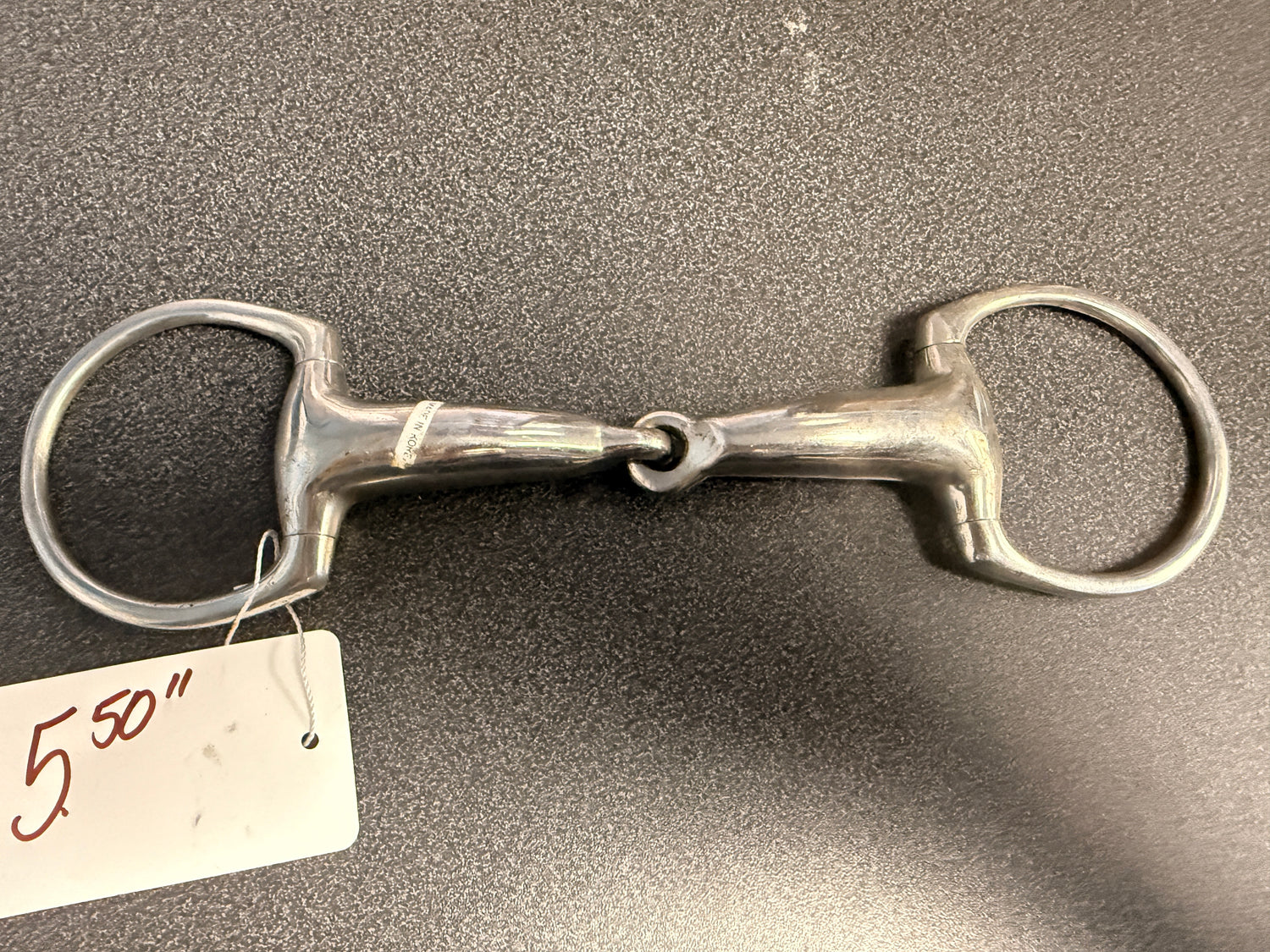 5.5" bit Eggbutt snaffle thick bars