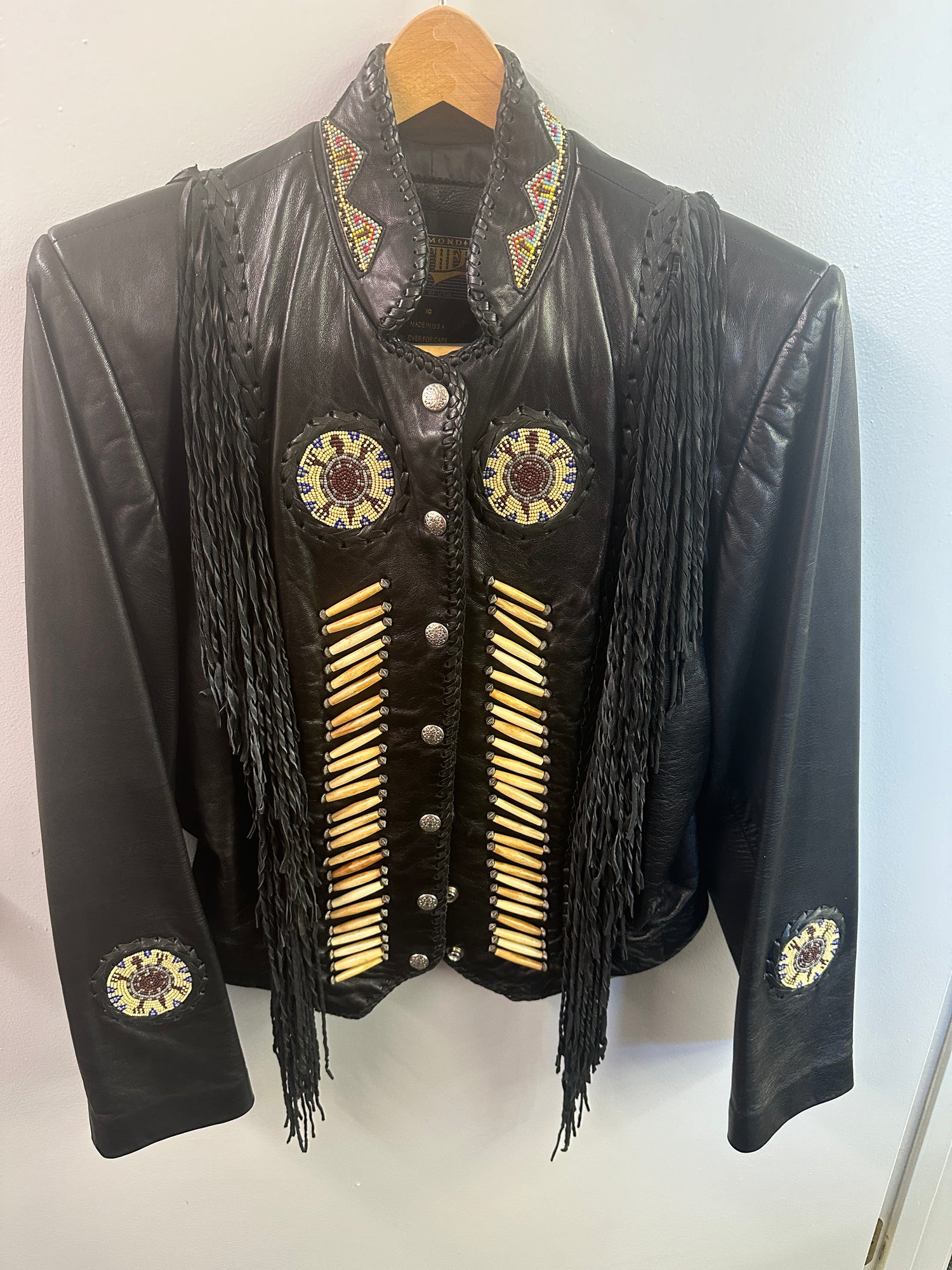 Women's Leather Ensemble Coat, Vest & Chaps