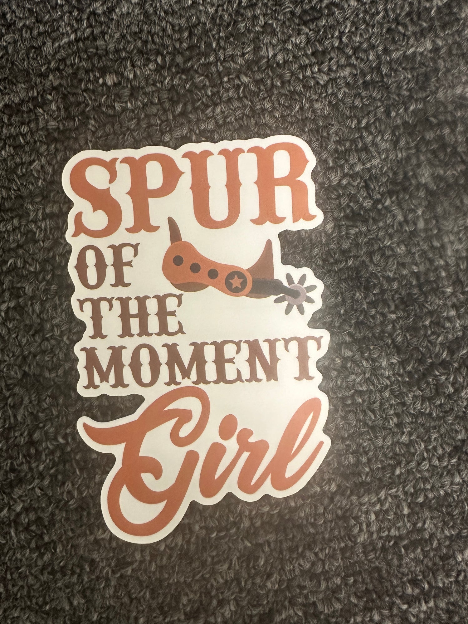 Sticker Spur of the moment girl