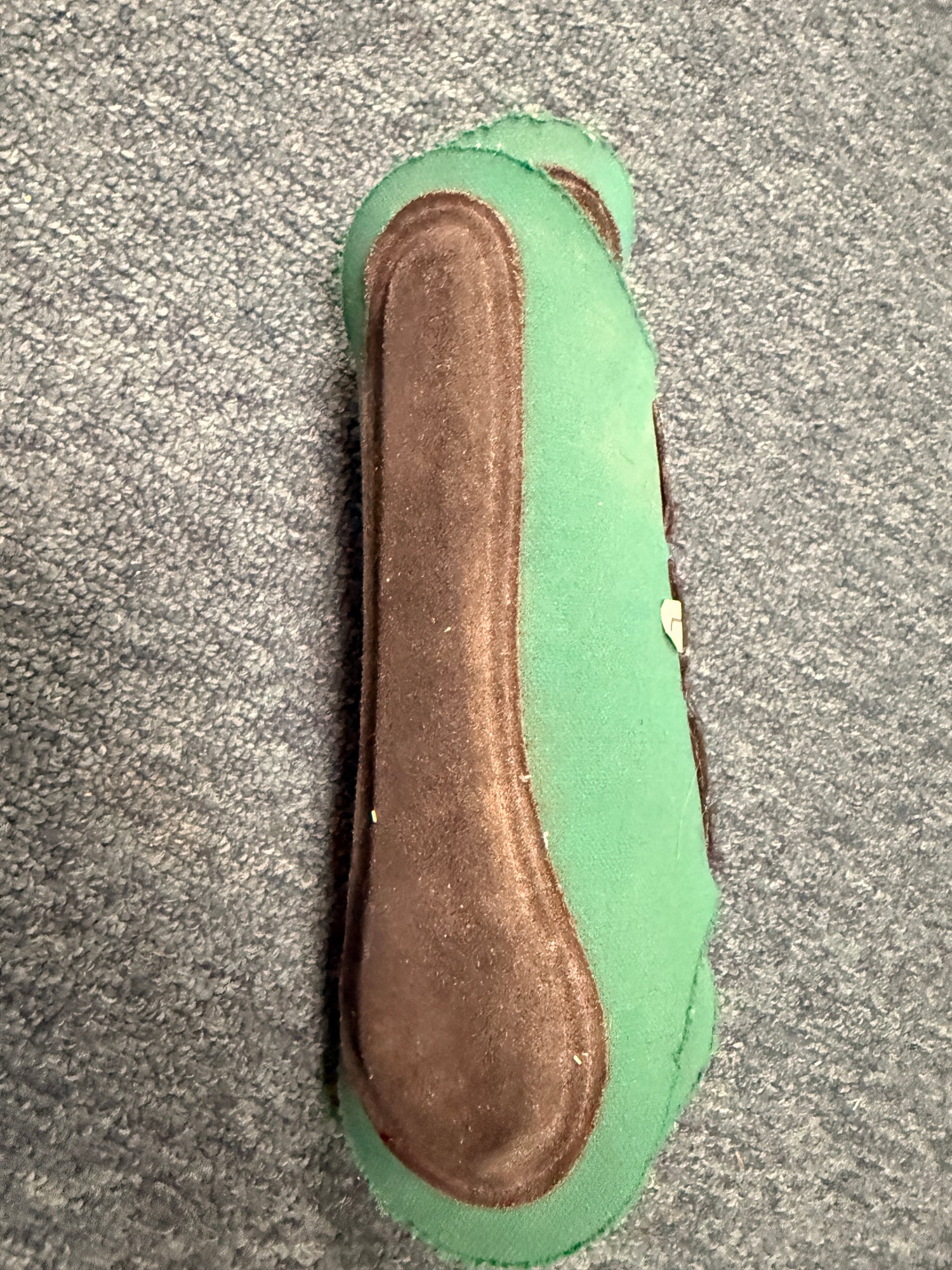 Large Green Neoprene front horse boots
