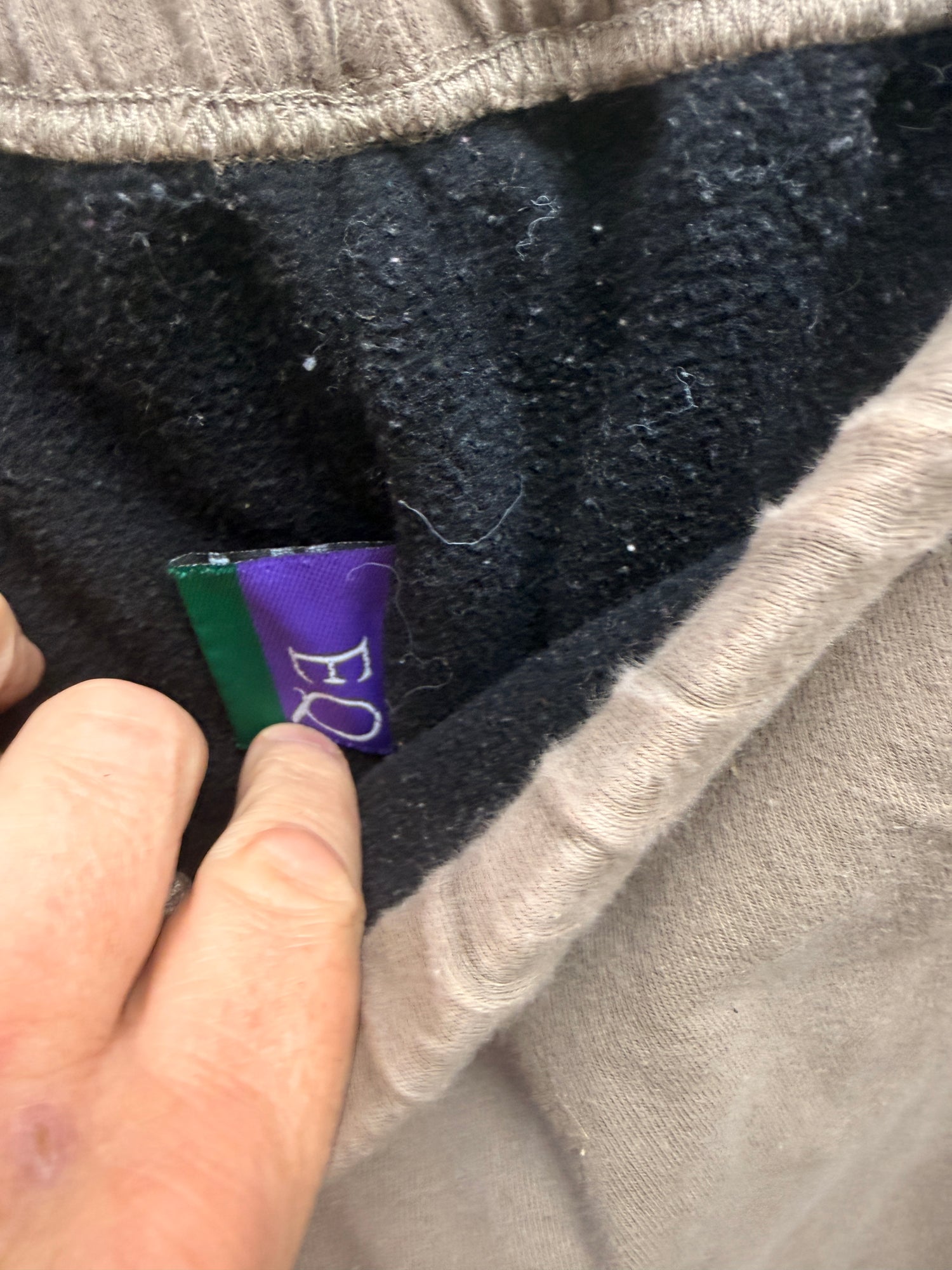 L Women's Beige EQ Knee Patch Breech Pull on