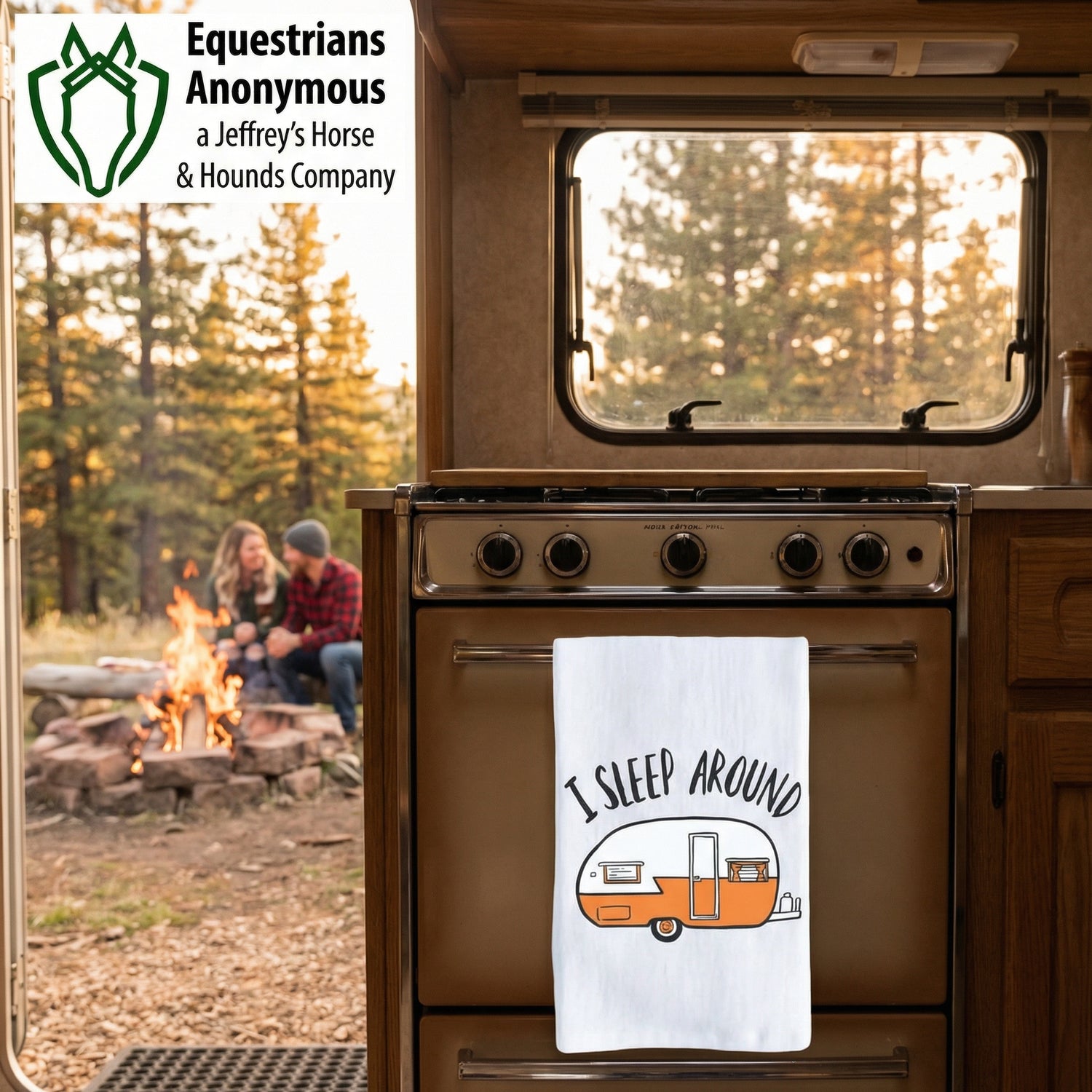 I Sleep Around - Superior Cotton kitchen towel