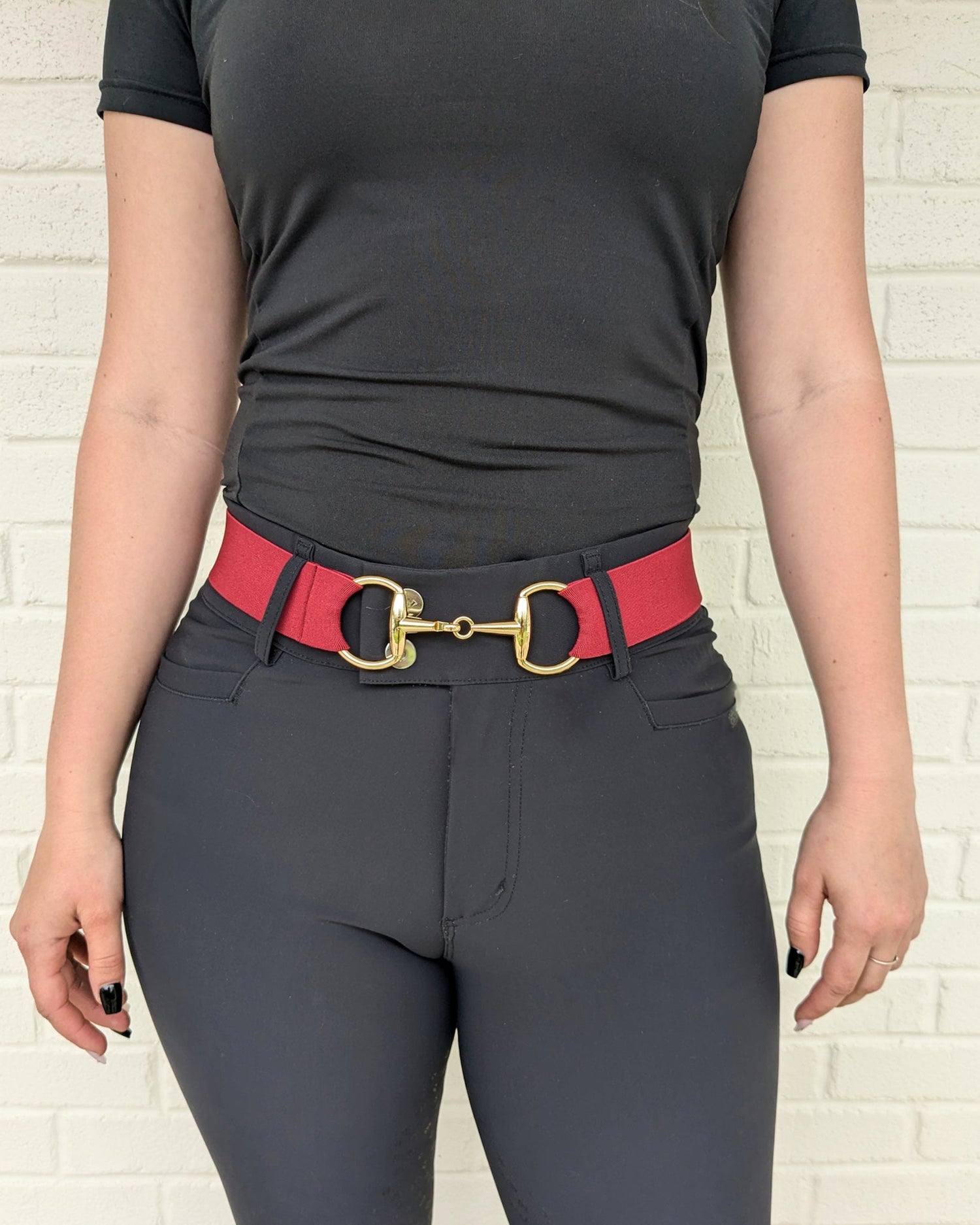 Burgundy Snaffle Belt