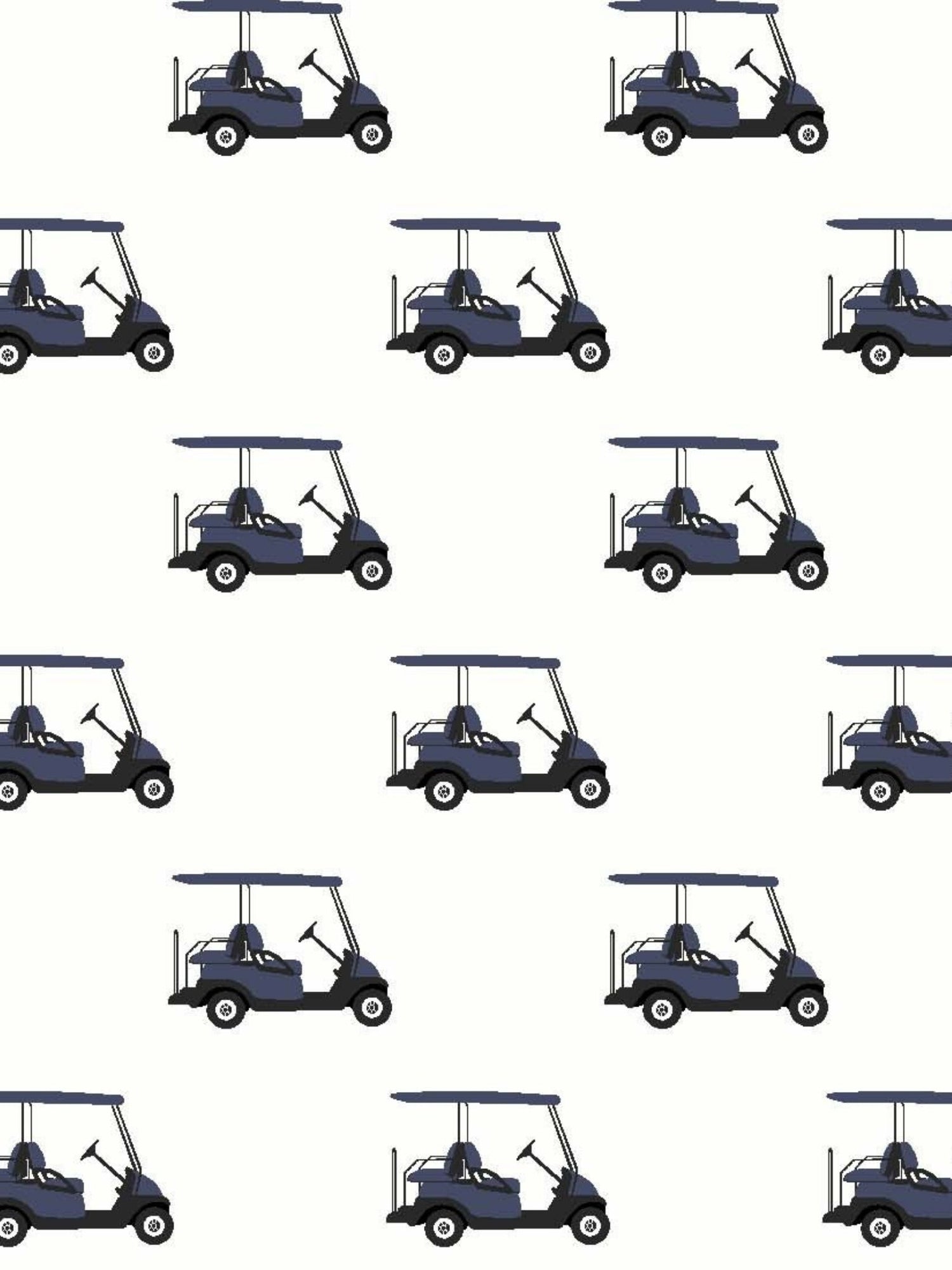 Girls "Luna II" Marine Blue with Golf Carts Short Sleeve Performance Show Shirt