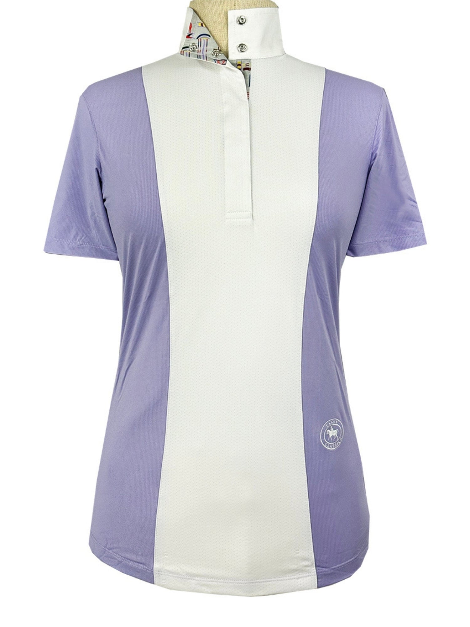 Ladies "Luna II" Lavender with Jumper Classic Short Sleeve Performance Show Shirt