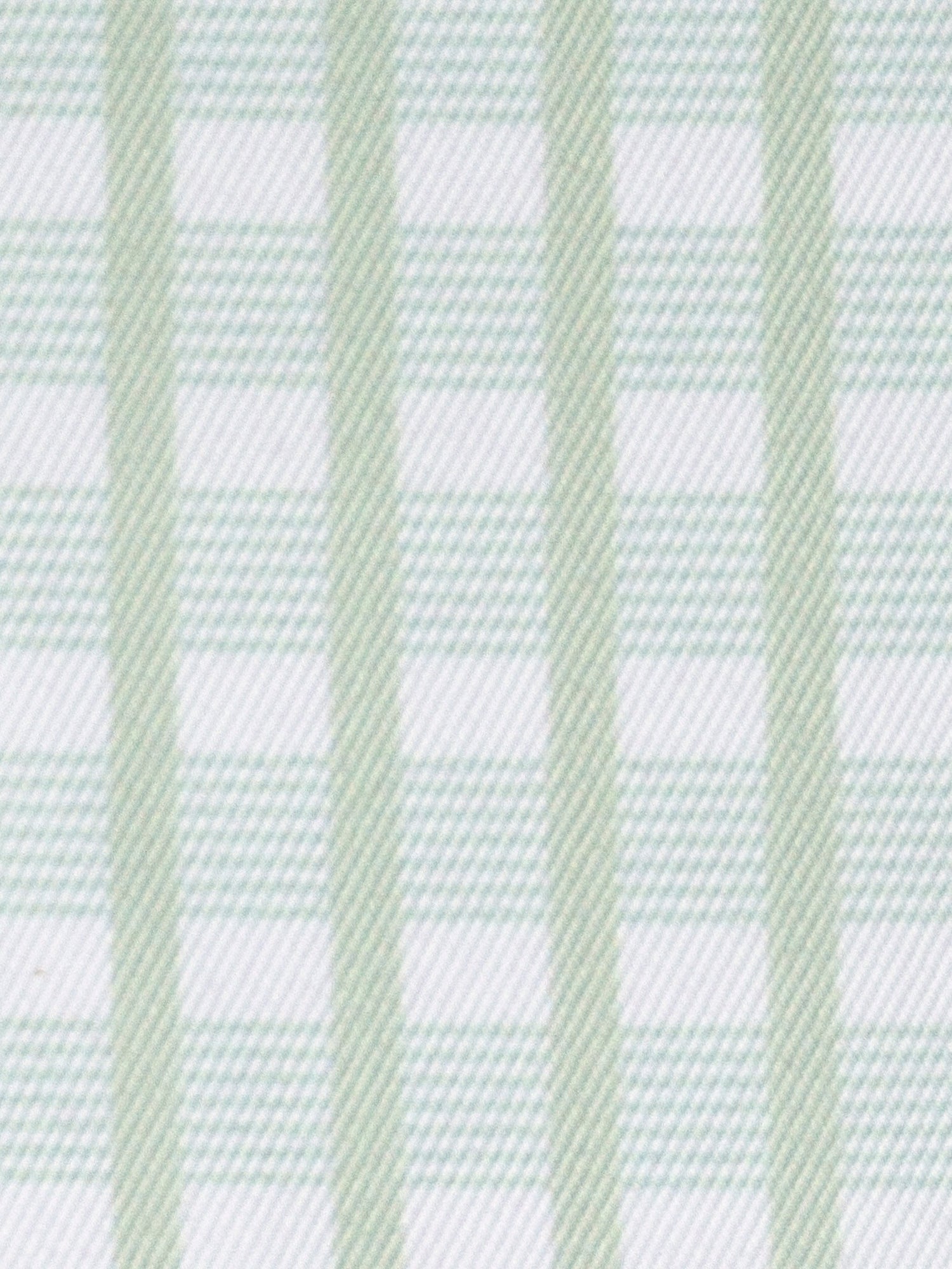 Ladies Sage Green "Luna II" Short Sleeve Performance Show Shirt with Green Check Trim