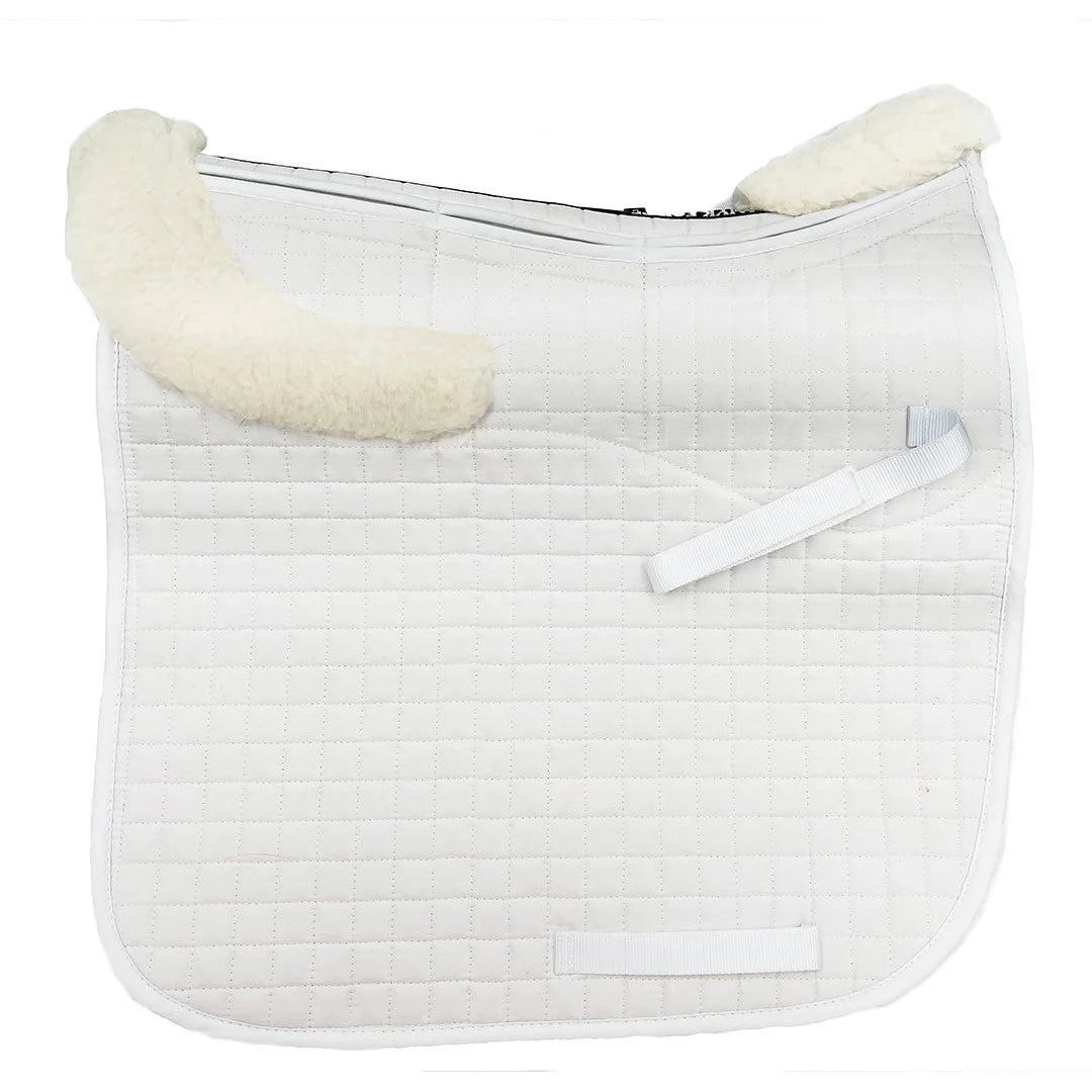 Shimmable Dressage Pad with Sheepskin and shims