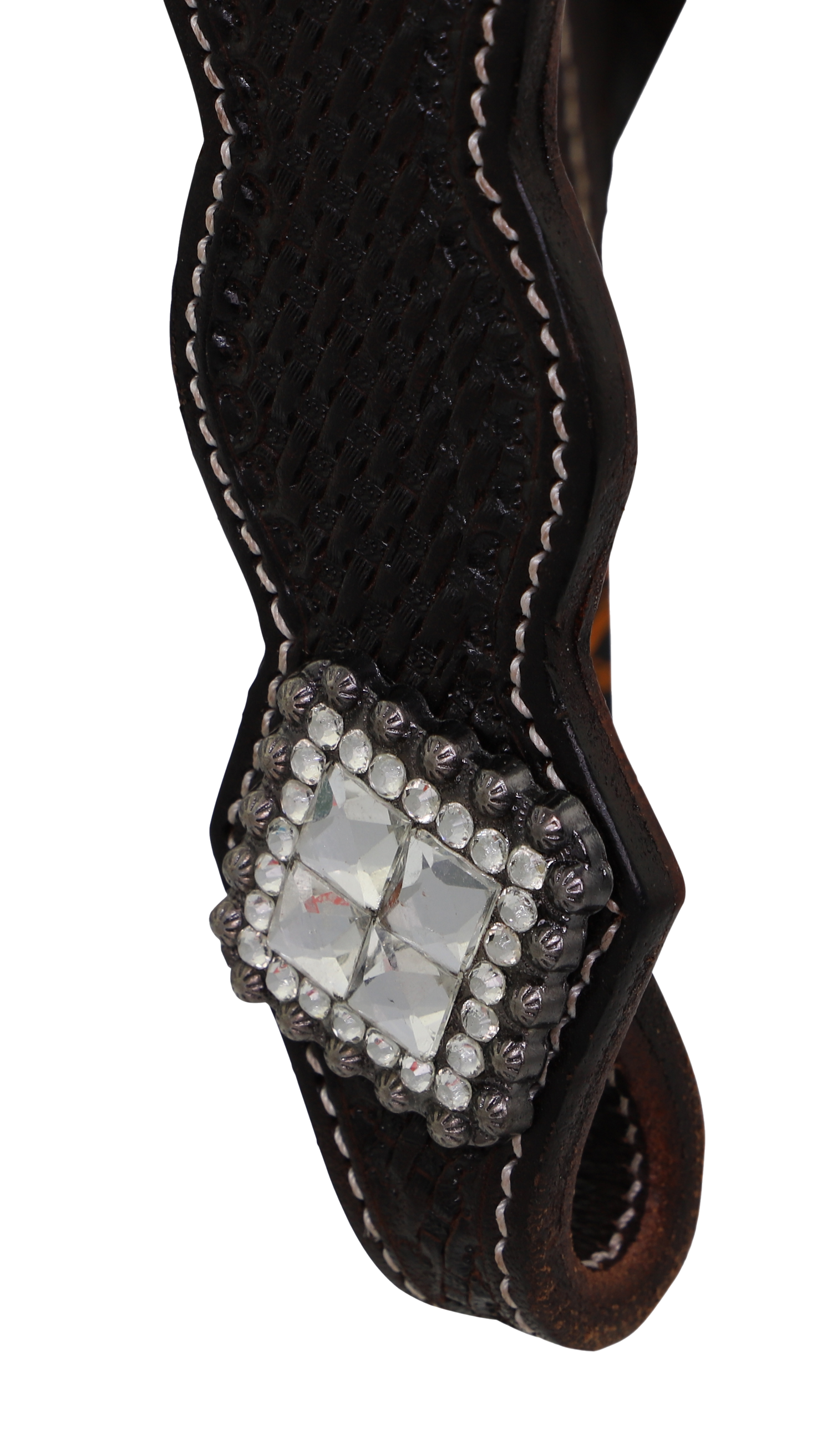 Western Leather Headstall - Bristol with Bling