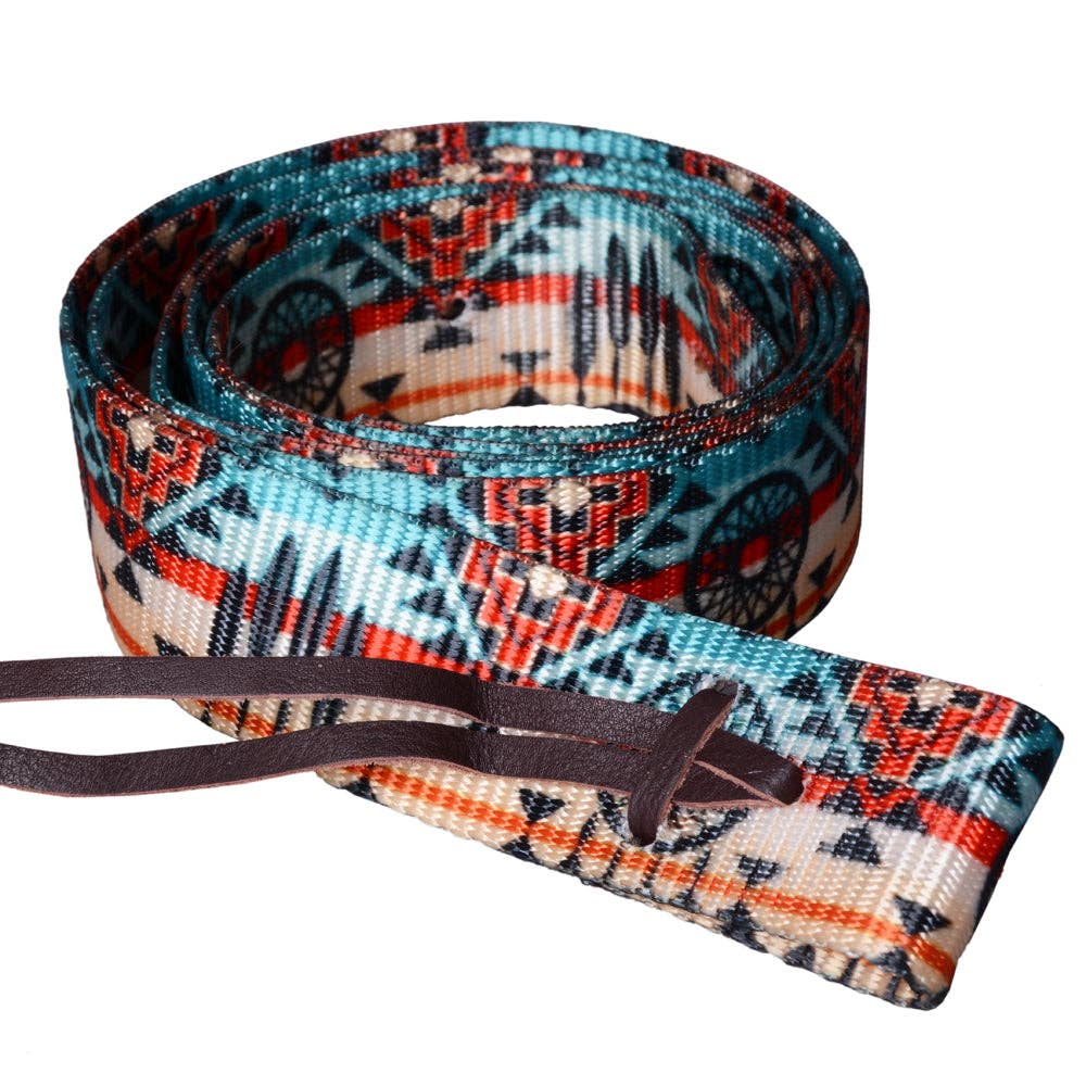 HILASON Fashion Prints 6 Feet Nylon Tie Strap | H. cinch W. saddle