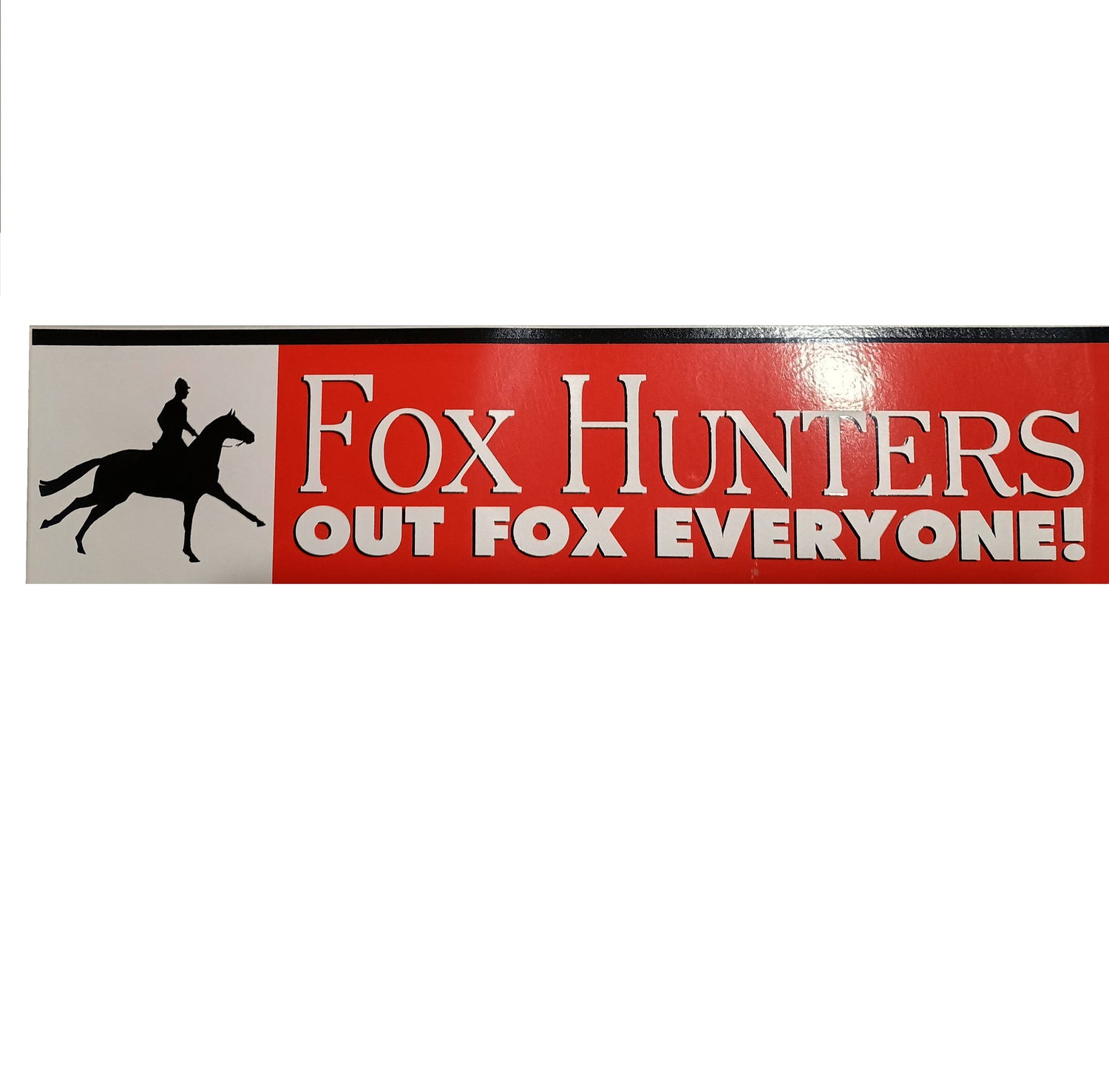 Horse Bumper Sticker Fox Hunters