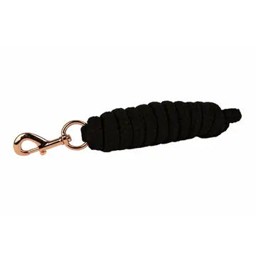 Horse Lead Matching Rose Gold Lead Black Cotton