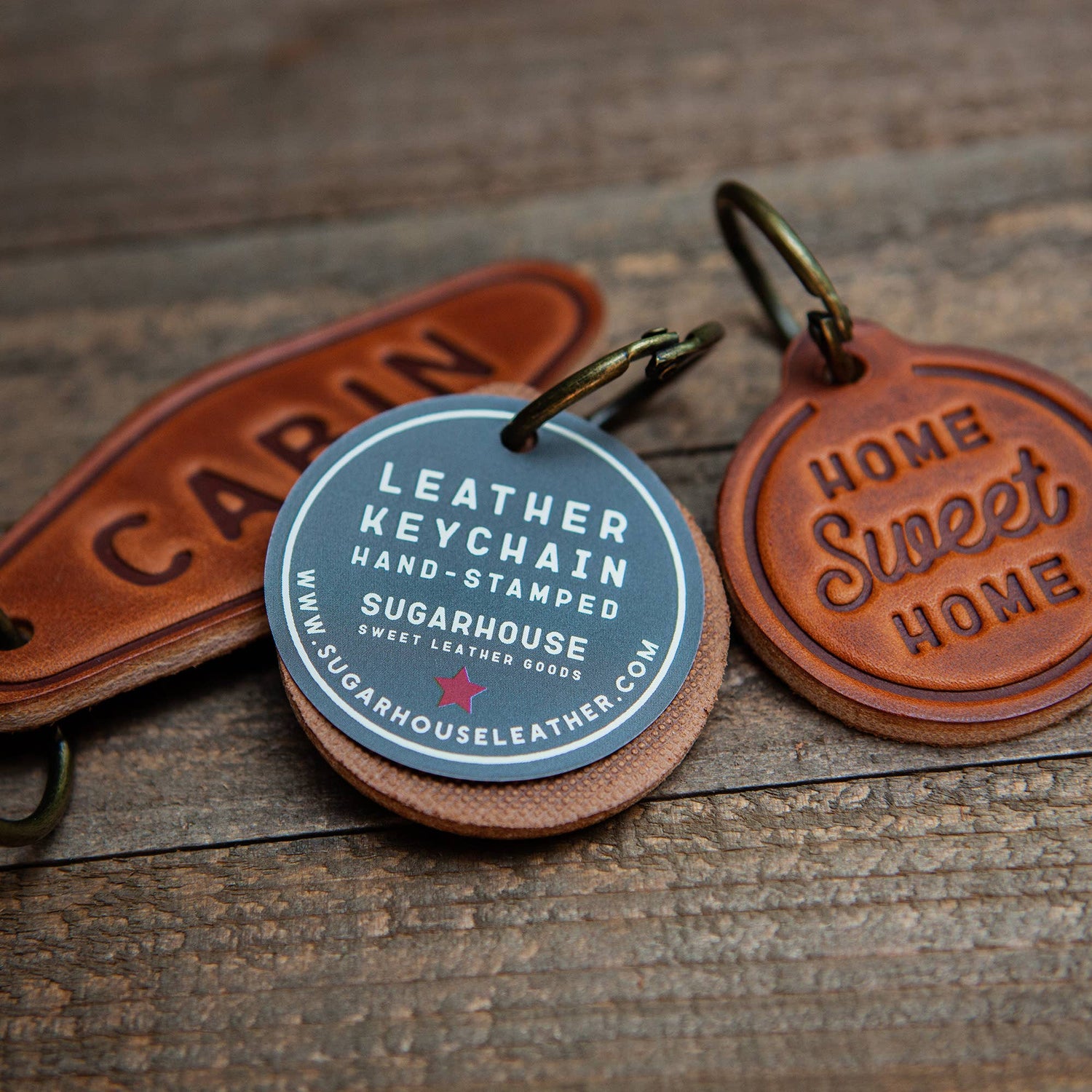 Bronco Leather Keychain Motel Style
