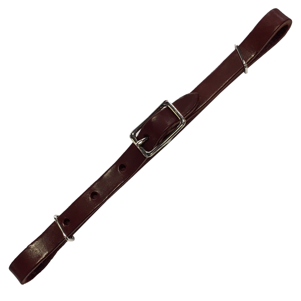 Leather Flat Curb Strap Dark Oil