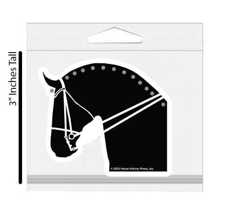 Horse Sticker Waterproof 3" | Dressage | Cello Sleeved