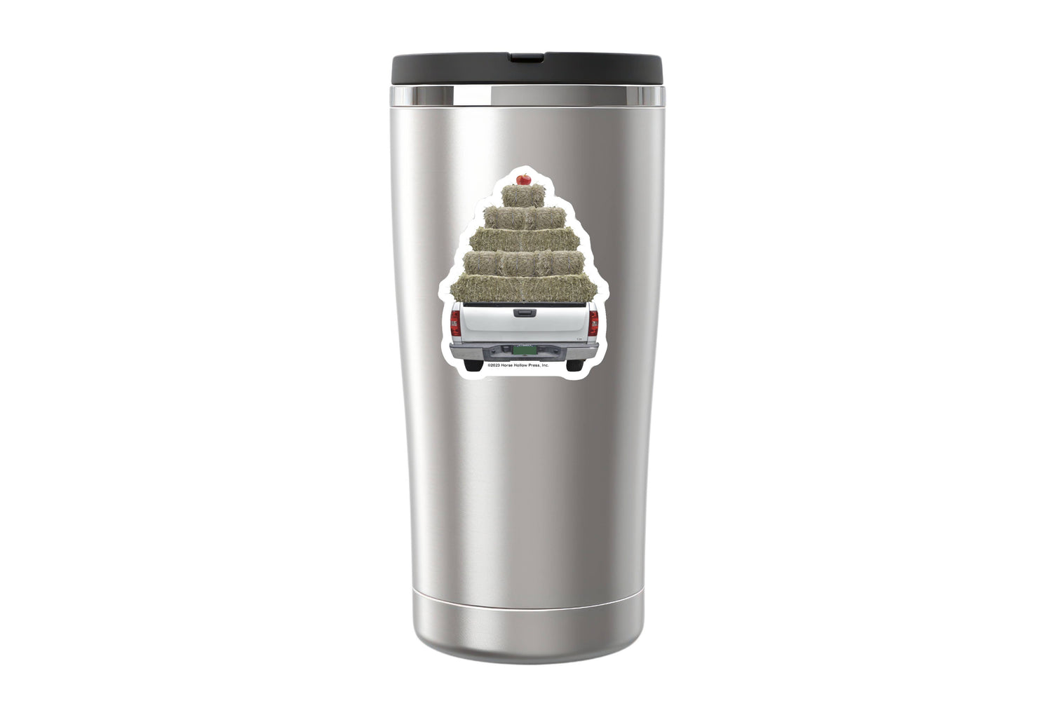 Farmer 3" Waterproof Sticker | Stacked Hay | Cello Sleeved