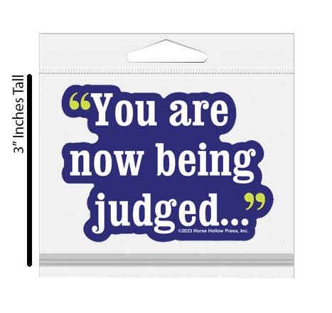 Horse Sticker Waterproof 3" | Being Judged | Cello Sleeved