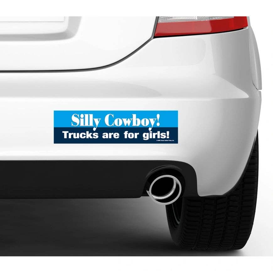 Horse Bumper Sticker Silly Cowboy!
