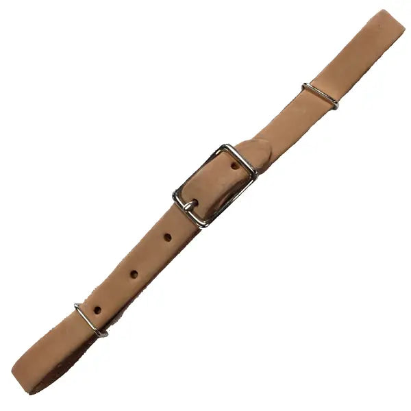 Leather Flat Curb Strap light oil