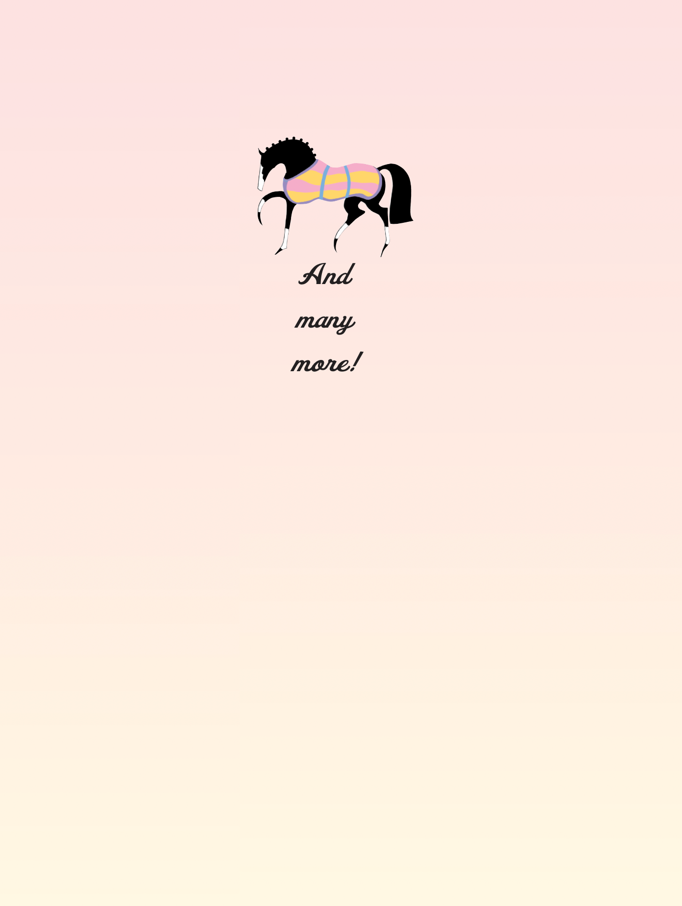 Horse Birthday Card | Stylized Pink  | Affordable | Sleeved