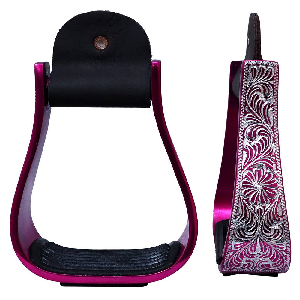 HILASON 3" Neck W. Aluminium H. Stirrups Floral Engraved – Hilason