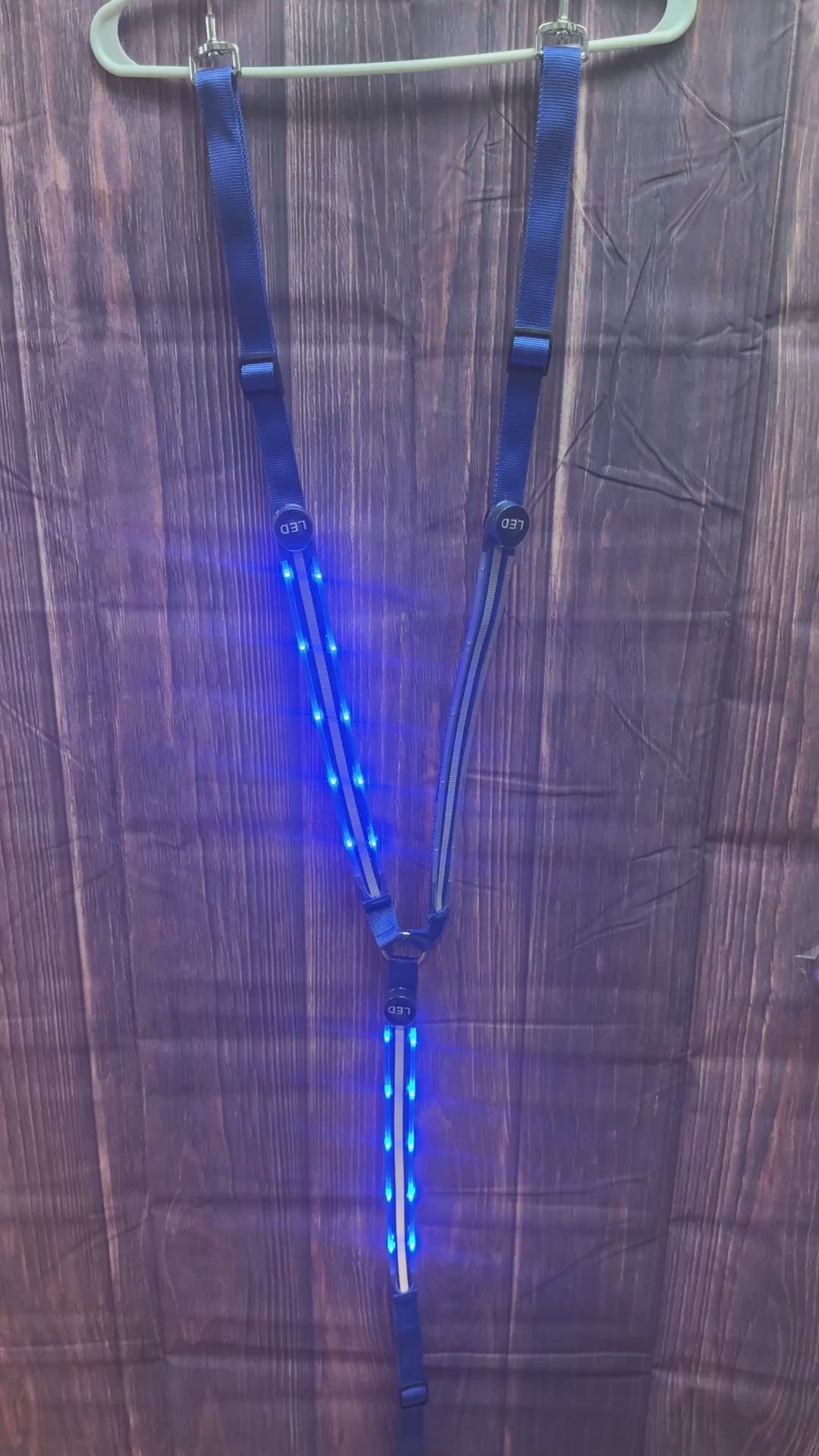 Blue LED lighted Breastplate Safety lights