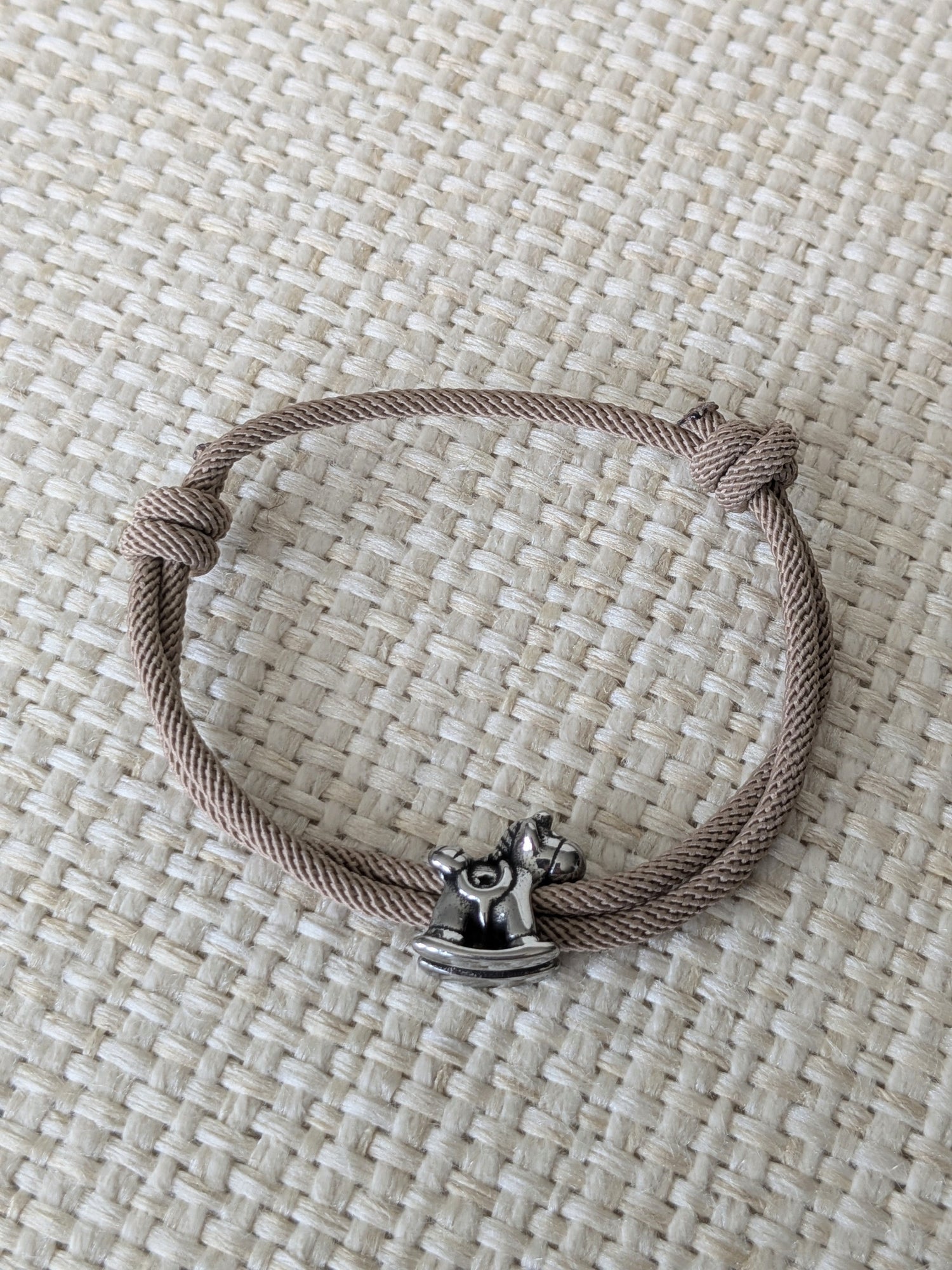Tan Pony Charm Bracelet